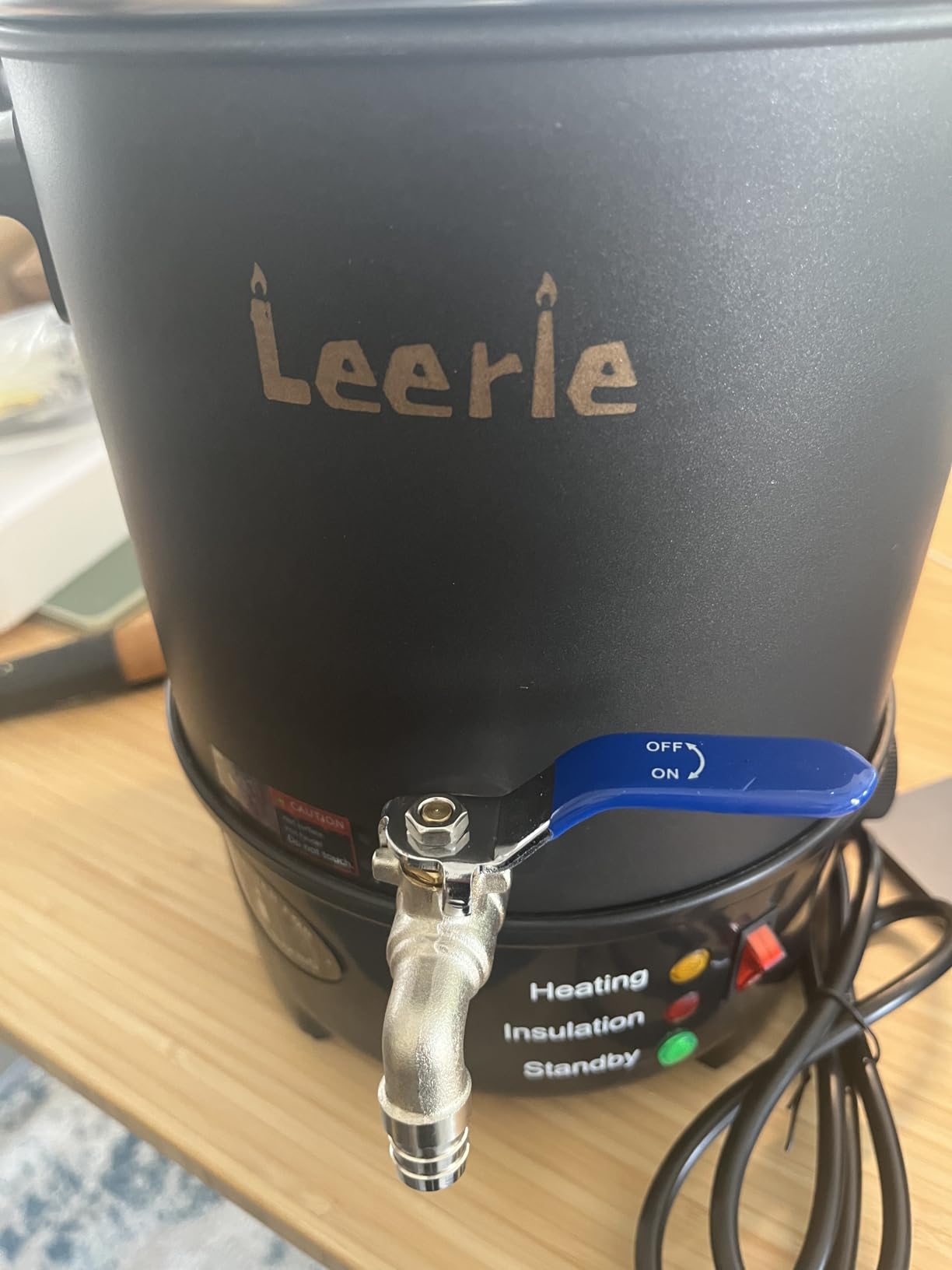 Leerie 10Lbs Wax Melter for Candle Making - L5 Candle Wax Melting Pot with Heating Core Brass Spout & Temp Control for DIY Home Business Candle Maker for Candle Making Supplies (L5-US-110V) customer photo 2