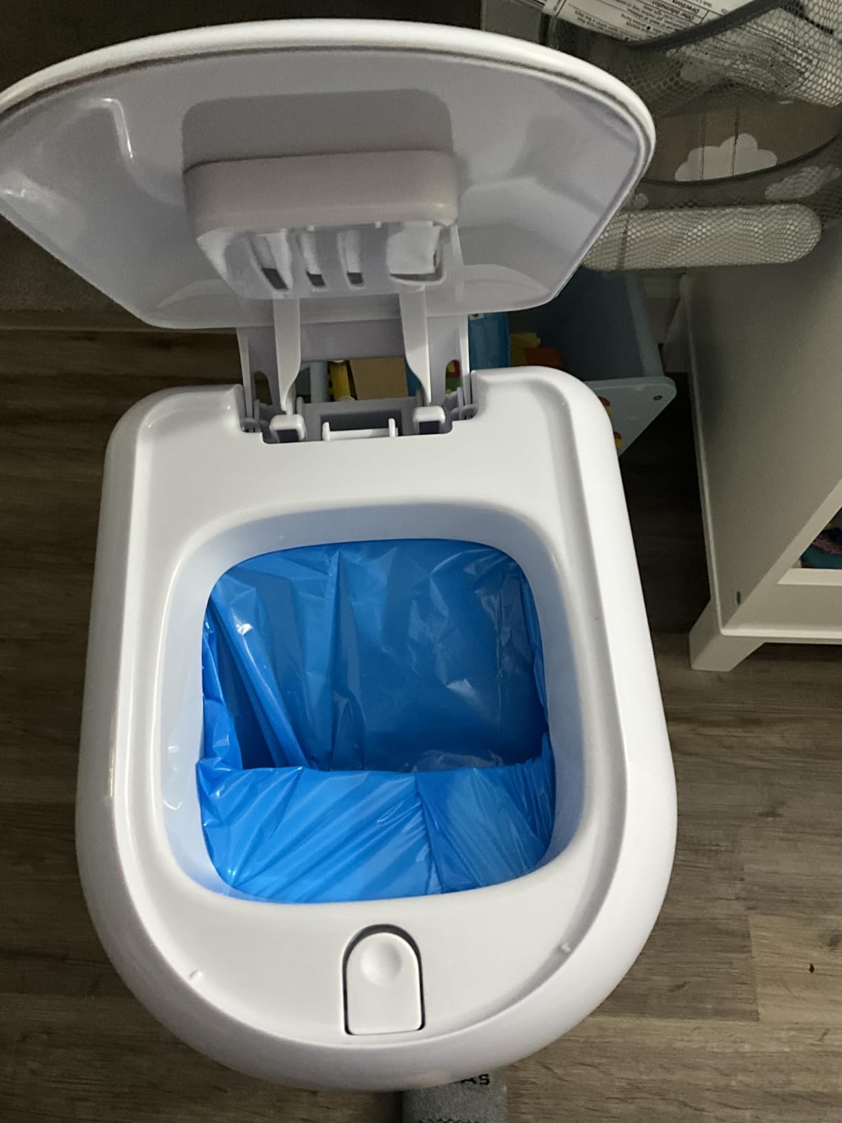 Diaper Genie Platinum Pail (Lily White) - Made in Durable Stainless Steel, Includes 1 Easy Roll Refill with 18 Bags That Can Last up to 5 Months customer photo 2