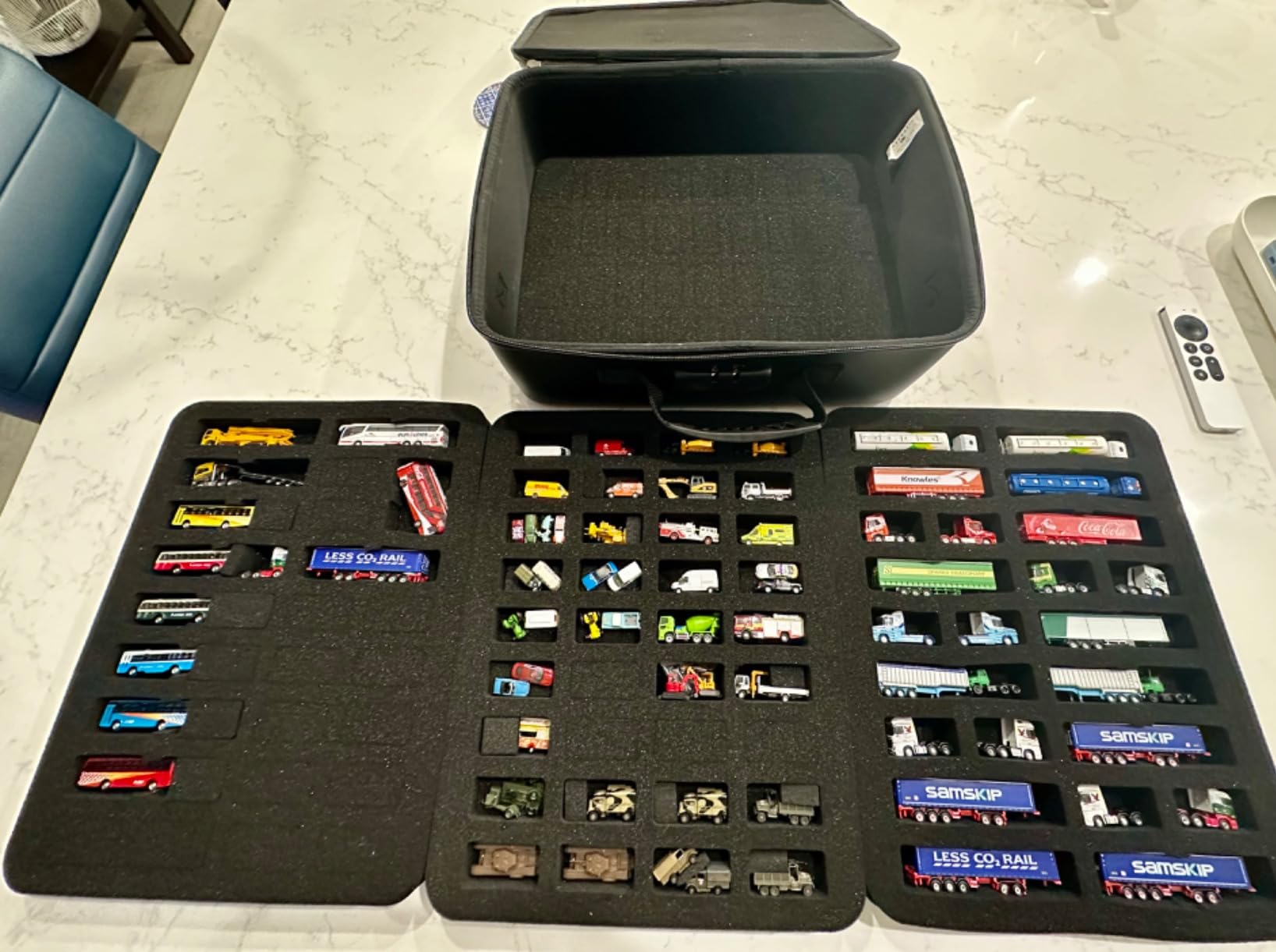 CASEMATIX Miniature Carrying Case - 144 Slot Miniature Storage Case with Four Impact-Absorbing Foam Trays customer photo 1