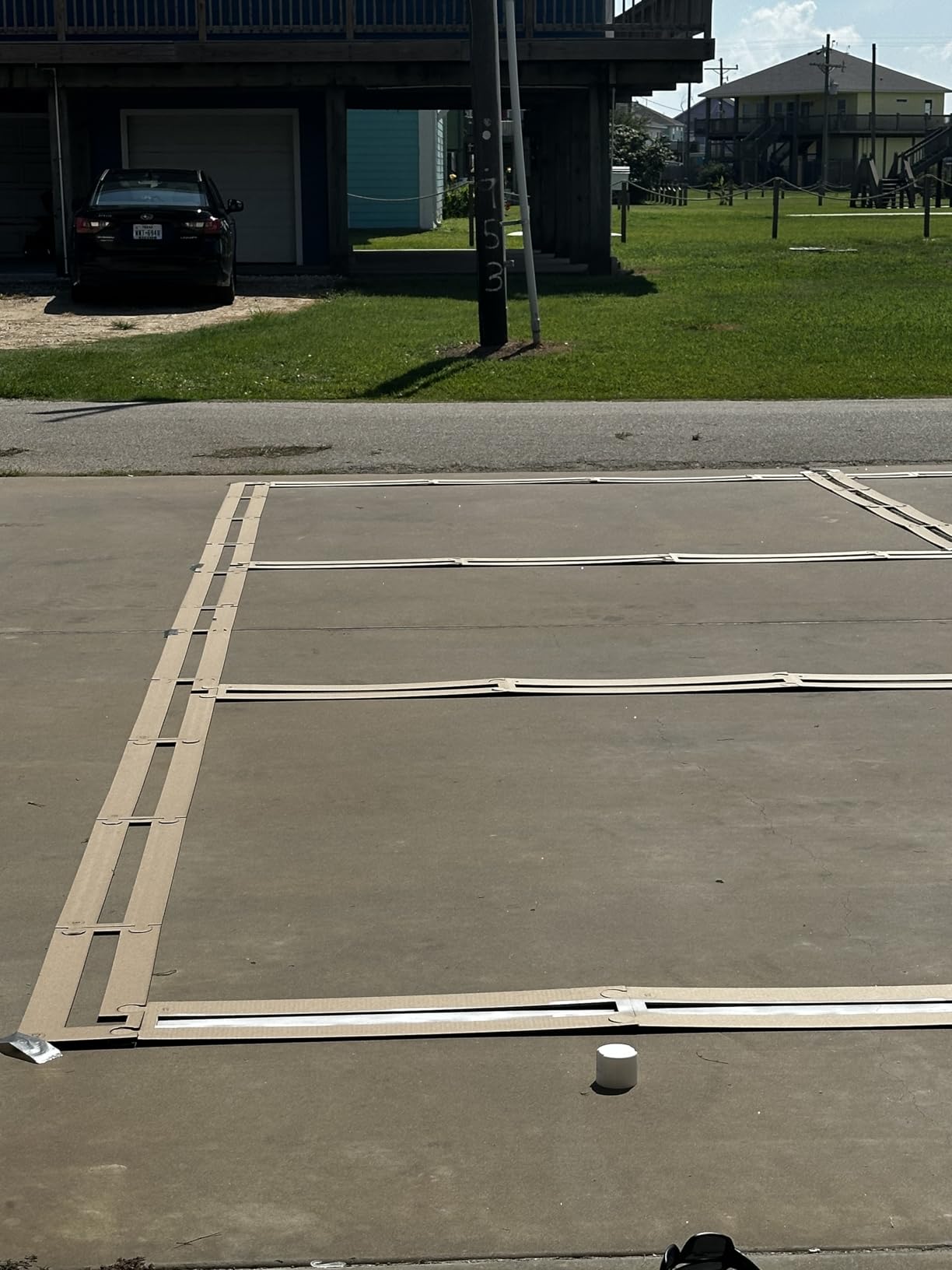Murray Sporting Goods Premium Pickleball Court Marking Kit - Cardboard Stencil Paint Kit customer photo 2