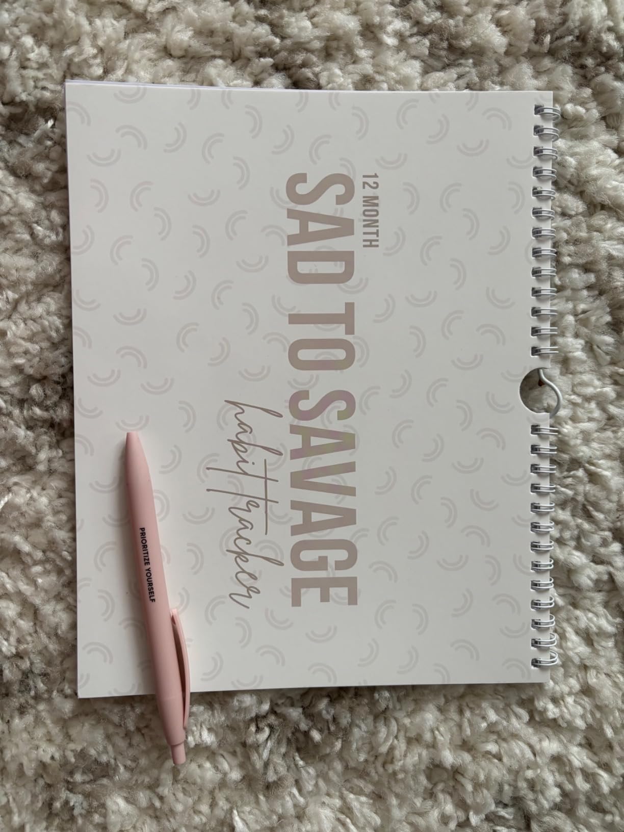 SAD TO SAVAGE Habit Tracker by Shelby Sacco - Daily Habit Tracker Journal with Affirmations and Educational Material on the Habit Loop for Creating Habits to Improve Your Life customer photo 2