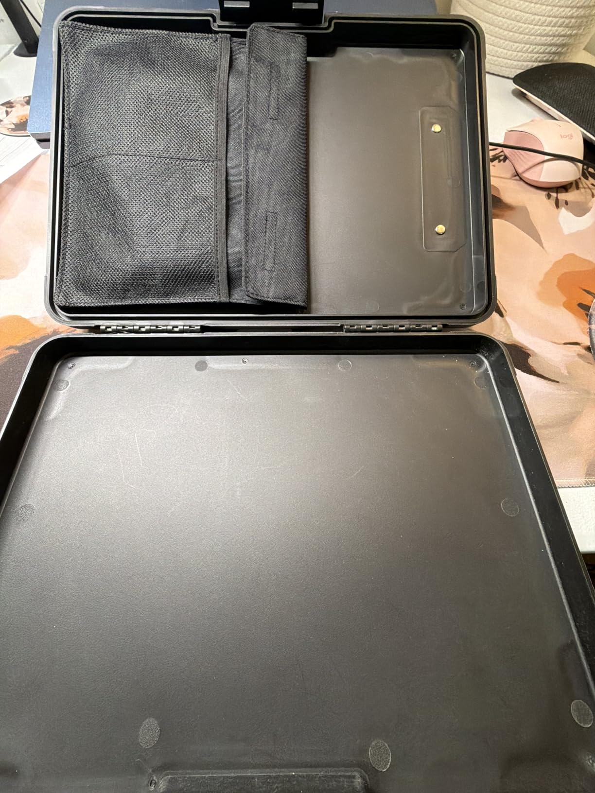 Sooez Toughest Clipboard with Storage, Internal Pen Pouch Included, Letter/ A4 Size, Shockproof Heavy Duty Plastic Clip Boards 8.5x11