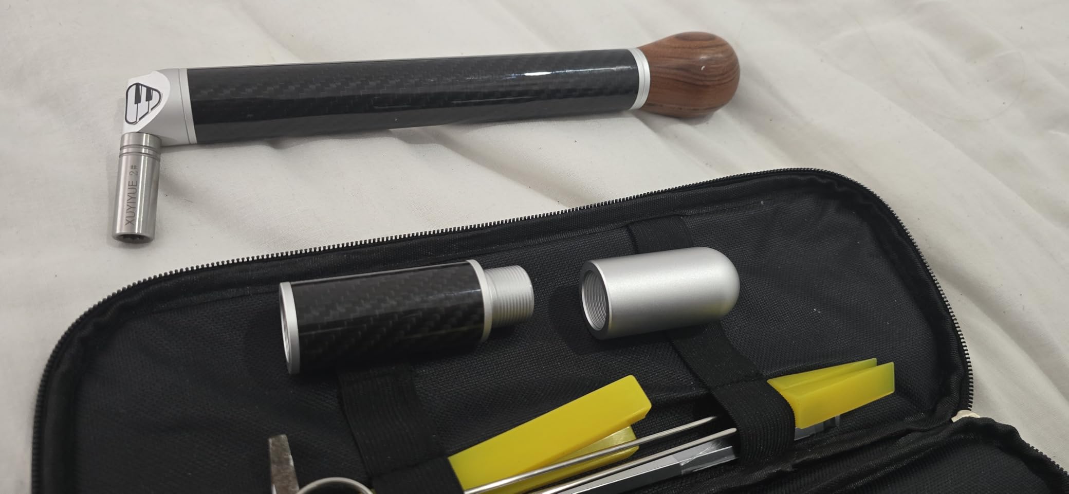 Piano Tuning Tool Set Tuning Wrench Piano Hammer Carbon Fiber Material Lightweight Professional Piano Repair Tools Made Of Carbon Fiber customer photo 2