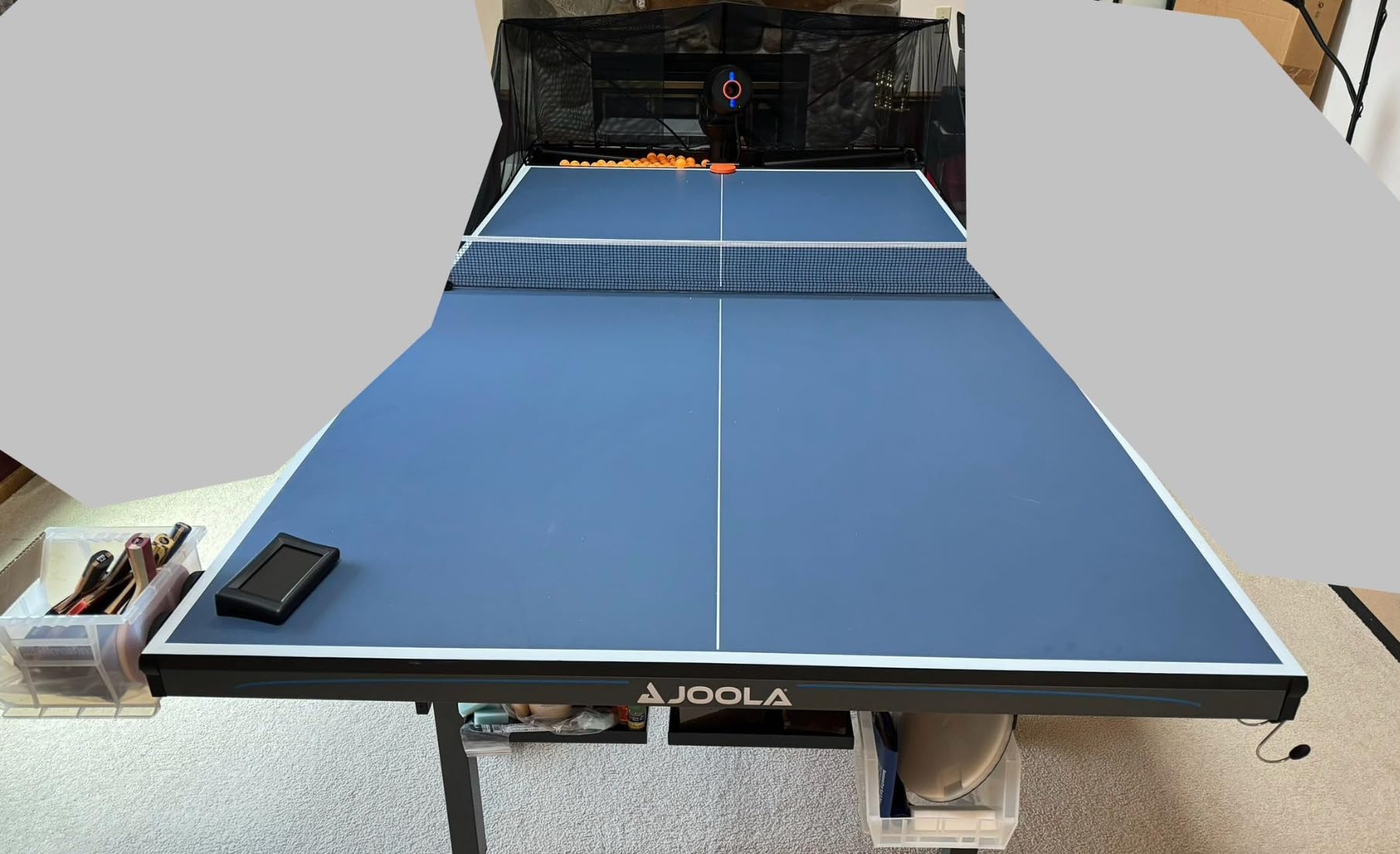 PONGBOT Table Tennis Robot with Net, Automatic Ping Pong Machine, E-Pad/APP Control, 396 Pre-Saved Ball Trajectories customer photo 1
