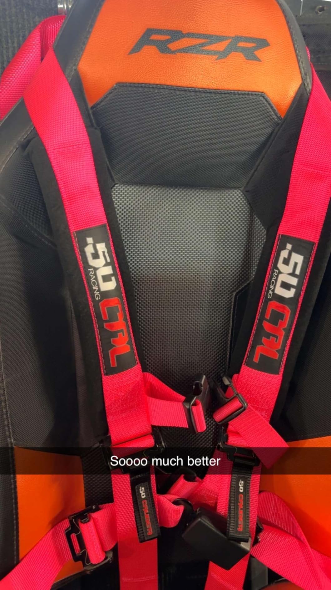 1pc 4 Point Harness for Bucket Seat, Push Release, 10 Color Options, Racing Harness, Race Car, Off Road, UTV, RZR (Red, 2 inch) [6031] customer photo 1