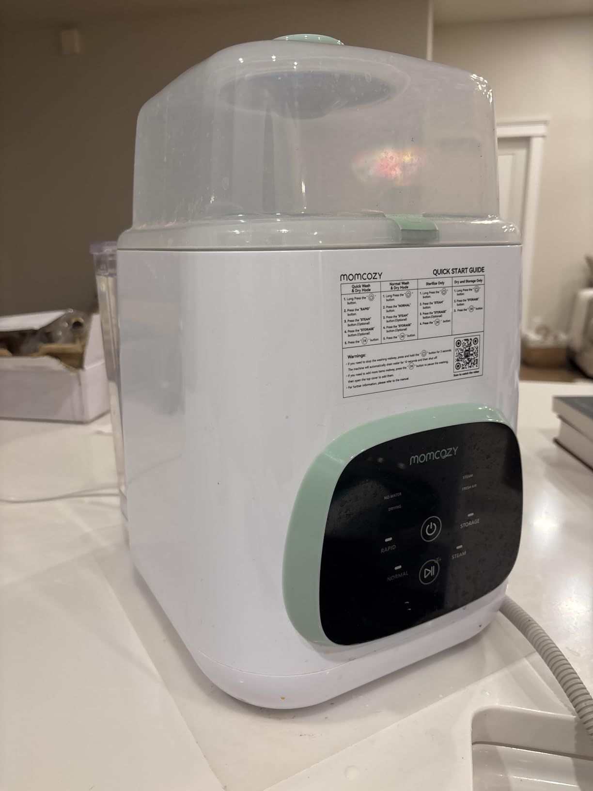 Momcozy KleanPal Pro Baby Bottle Washer, Sterilizer & Dryer - All-in-One Cleaning Machine for Bottles, Pump Parts & Baby Essentials - Time-Saving & Effortless Care customer photo 1