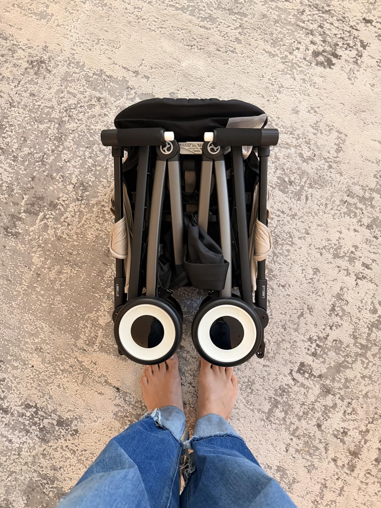 Cybex Libelle 2 Travel Baby Stroller - Lightweight Carry-On Travel Stroller for Airplane with One-Hand Recline, Compatible with CYBEX Car Seats, Dark Blue customer photo 1