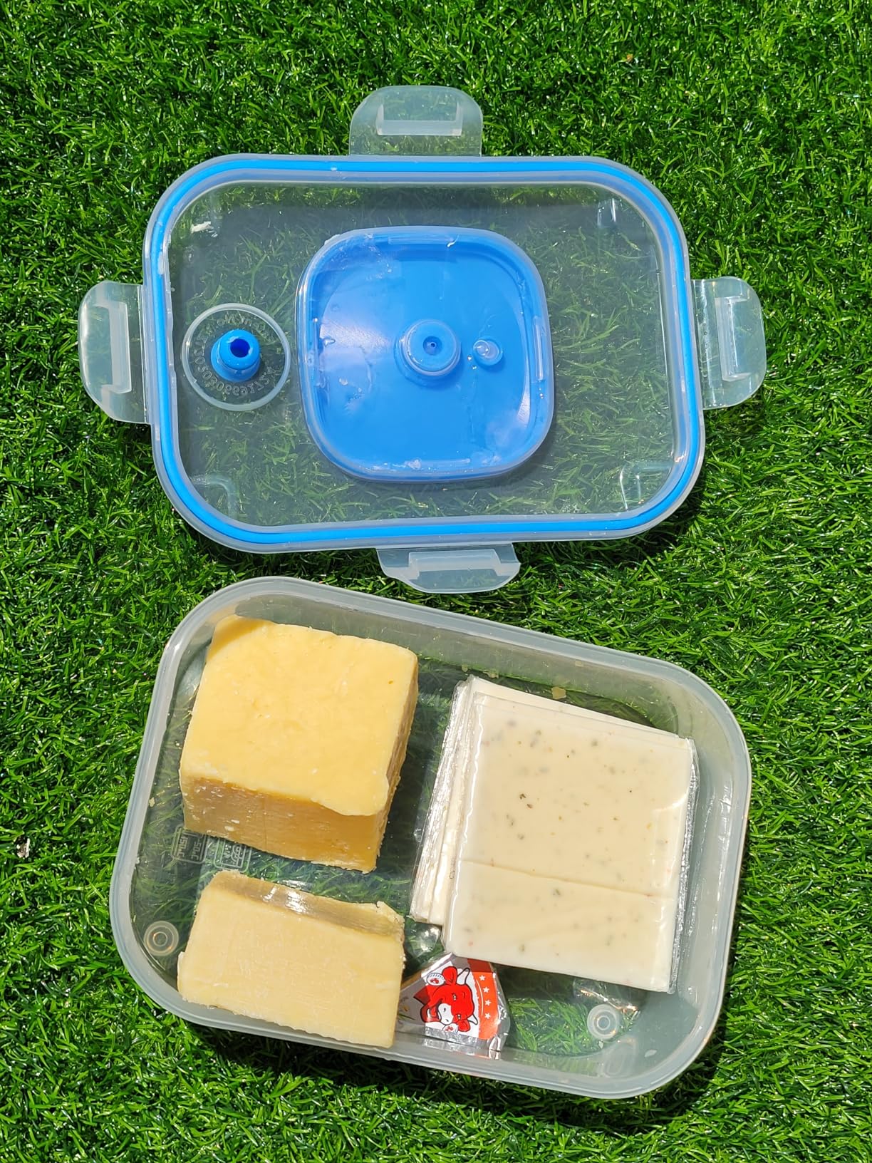 The Quick Vac: Only Airtight Vacuum Sealed Cheese Saver Container - Perfect For Keeping Cheddar, Parmesan, Shredded, Sliced, Grated, Blue, Swiss, Cottage & Cream Cheese in the Fridge customer photo 1
