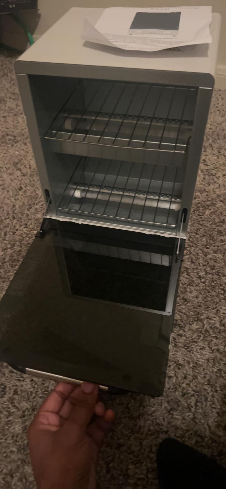 High Temperature Sterilizer, Large Capacity Dry Heat Stainless Steel Sterilizer with Temp and Timer Control, Max timing 60min, Max temperature 250℃ (482℉), With Stainless Trays, 110V power customer photo 2