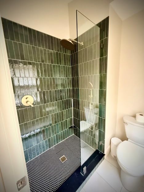 Iriber Thermostatic Shower System Wall Mount with 10 Inch Roud Rainfall Shower Head and Handheld,Shower Faucet Mixer Trim Kit (Valve Included), Brushed Nickel customer photo 1