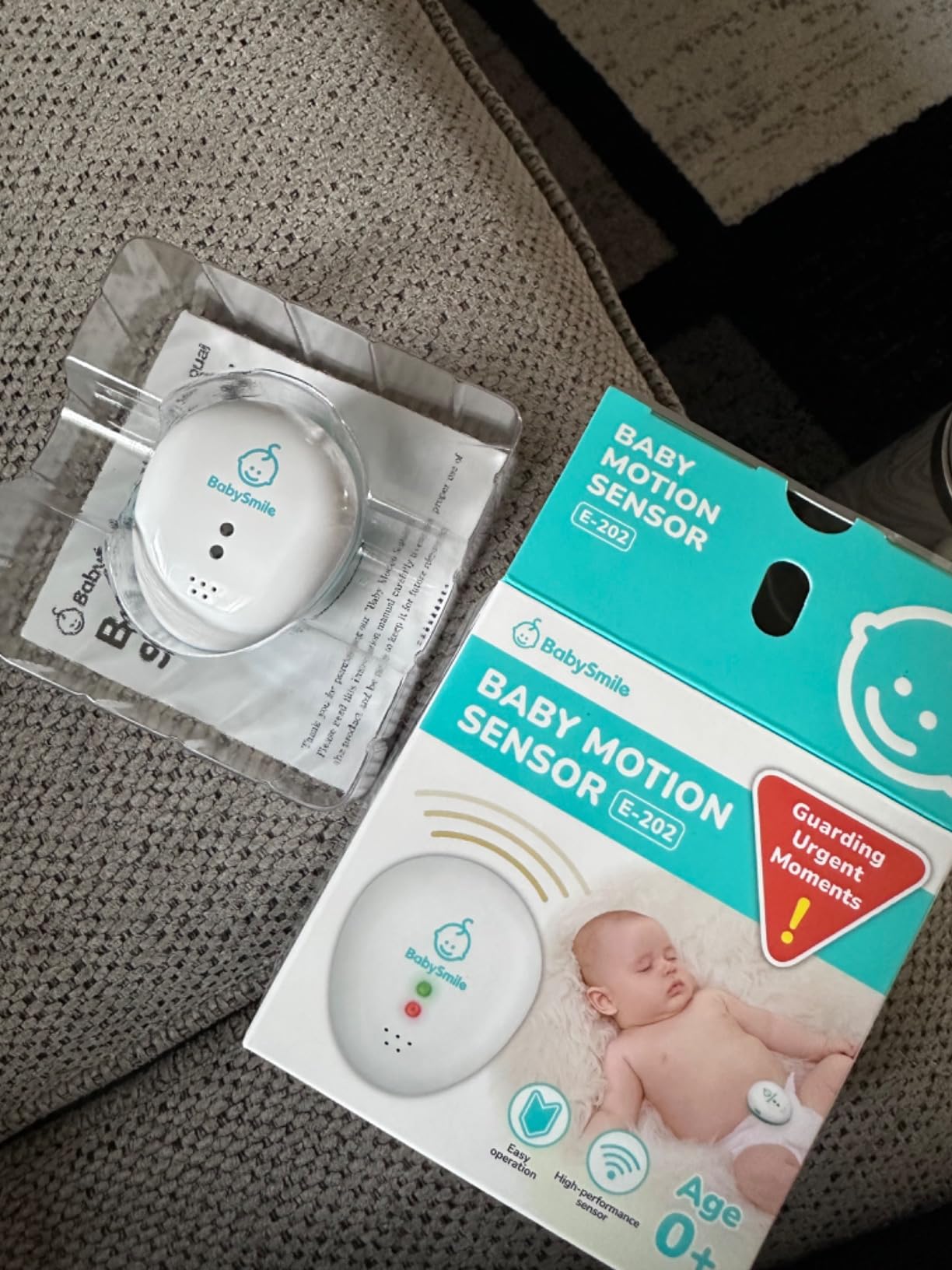 BabySmile E-202 Baby Movement & Sleep Monitor | Motion Sensor with Safety Alerts, Arousal Vibration & Portable Clip-On Design | Smart Baby Sleep Support customer photo 1