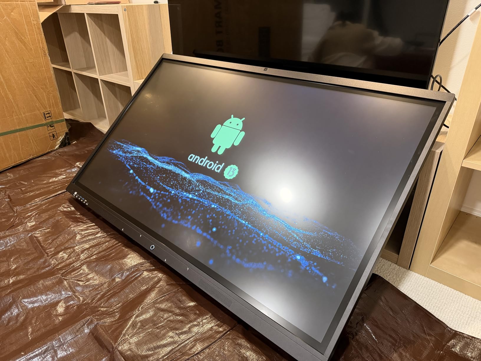 55'' Smart Board, 4K UHD Interactive Touchscreen Whiteboard, Android13 8+128GB Wireless Smartboard for Classroom Home Office Studio customer photo 2