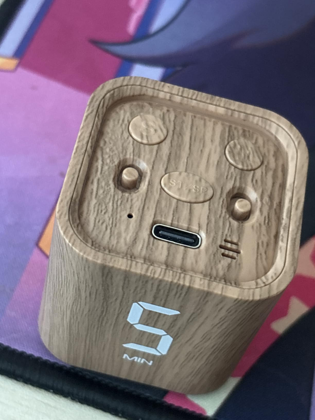 VEWINGL Cube Productivity Timer, 5/10/30/60 Min Presets + Custom Countdown, Silent/Vibrate/Sound Alarm, Pause & Resume, Desk Timer for Work, Study, Tasks, Kitchen customer photo 2