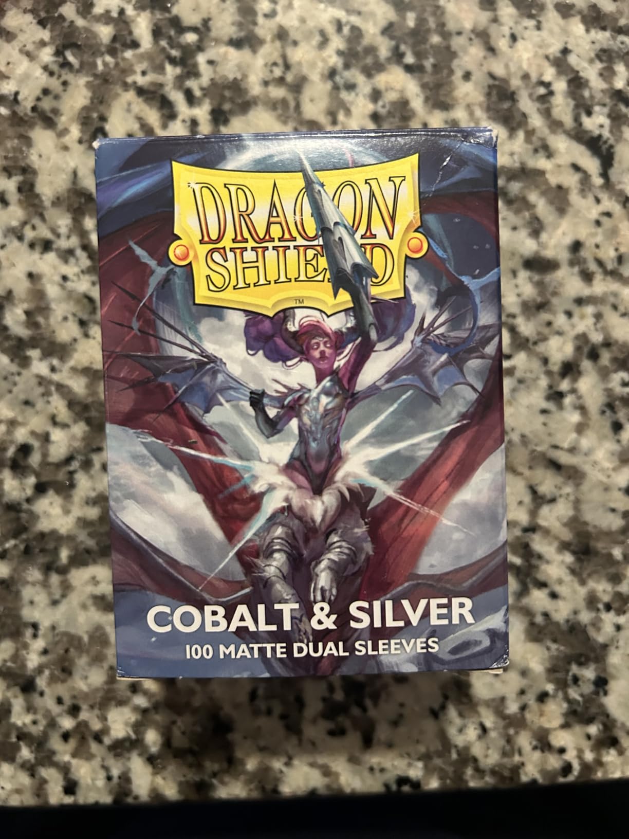 Dragon Shield | Matte Dual Standard Size Card Sleeves | 100 - Smooth & Tough Premium TCG Sleeves - Compatible with Pokemon, One Piece & Magic the Gathering | Cobalt & Silver customer photo 2
