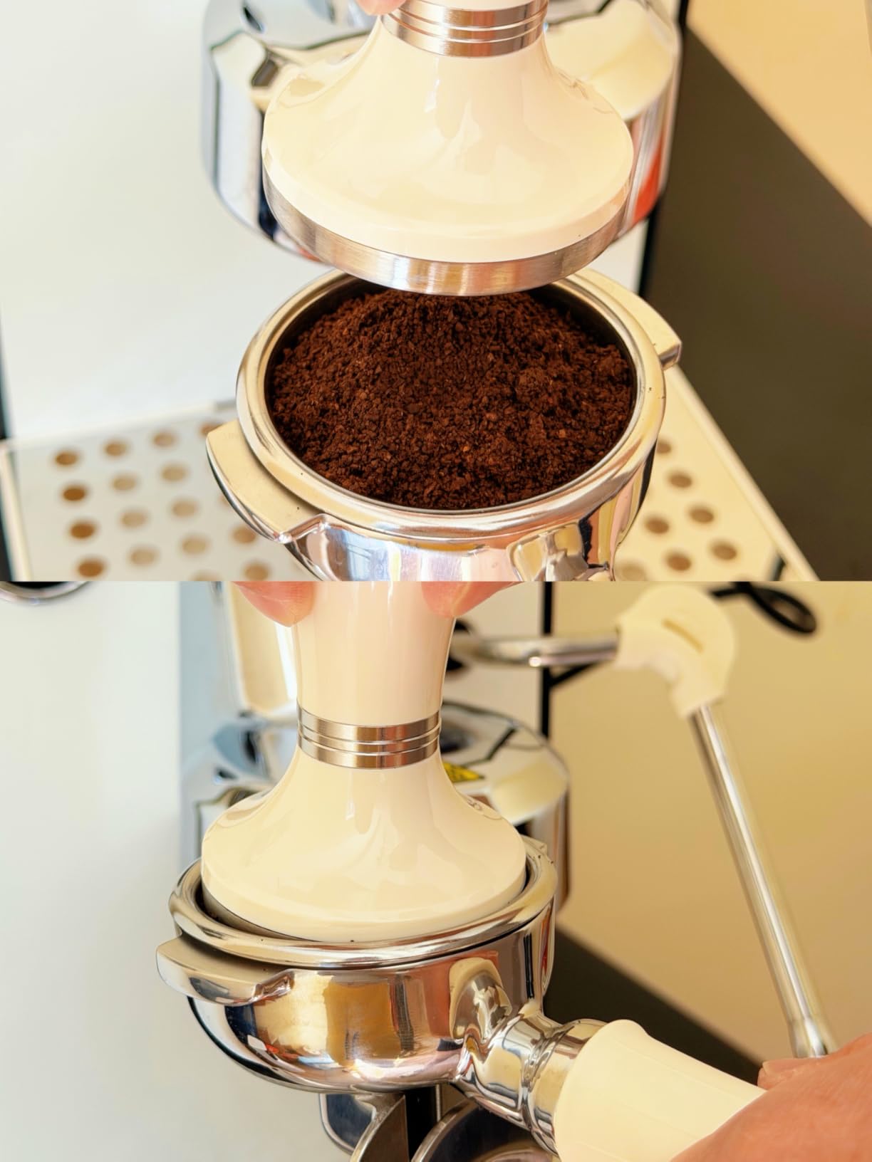Gemilai Owl Espresso Machine, 15 Bar Professional Semi-Automatic Espresso Maker with Milk Frother Steam Wand & 57oz Removable Water Tank, Dual Display, for Cappuccino, Latte, G3006, Stainless Steel customer photo 1