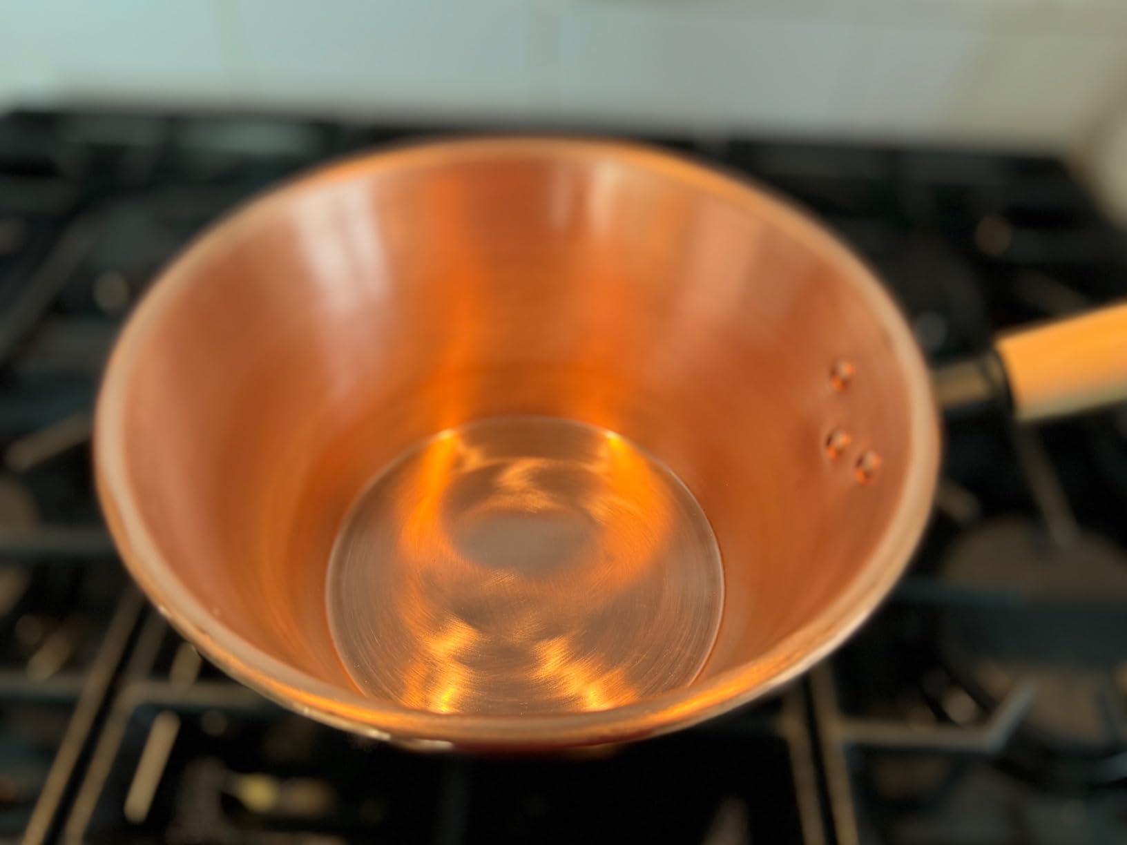 4.7-Quart Handmade Pure Copper Jam Pot - 2.5mm Thick Solid Copper Pot for Gourmet Cooking customer photo 2