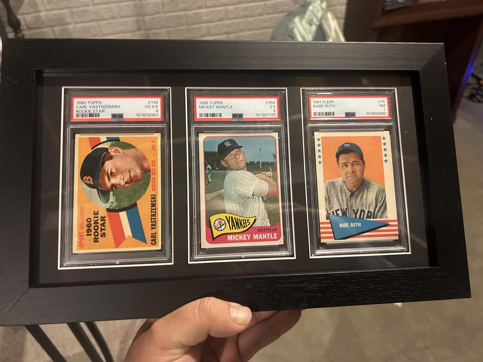 Graded Card Display Frame-Compatible with PSA, CGC, and TAG Slabs-Wall-Mount Trading Card Display Case for Sports Cards, Pokémon, and MTG customer photo 2