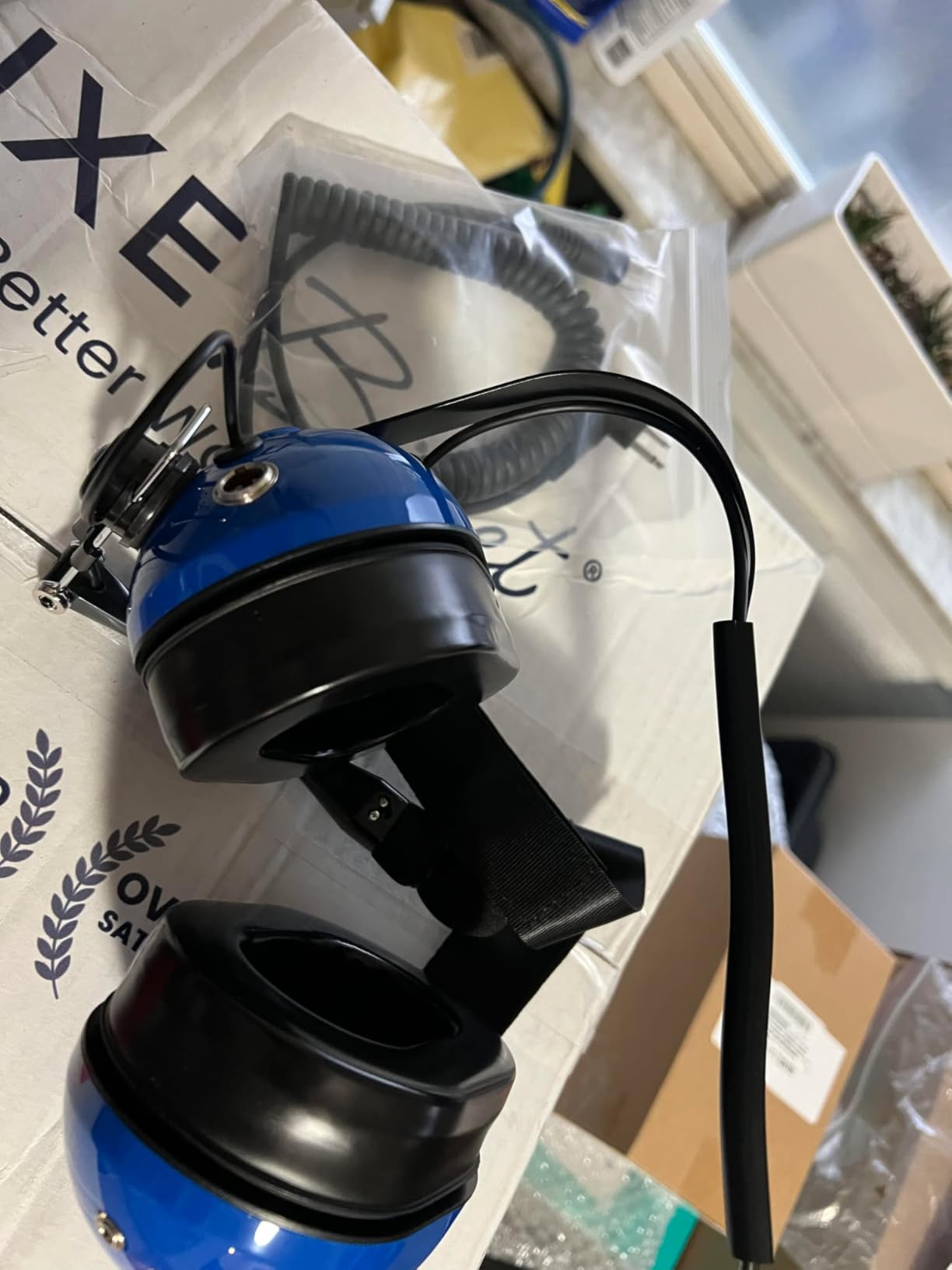 Arrowmax Racetrack Noise Cancelling Gel Pad Headset Compatible with Motorola R2 MOTOTRBO CP200D CP100D BPR40D CP200 DLR1020 DLR1060 (with Additional Dynamic Microphone) customer photo 1
