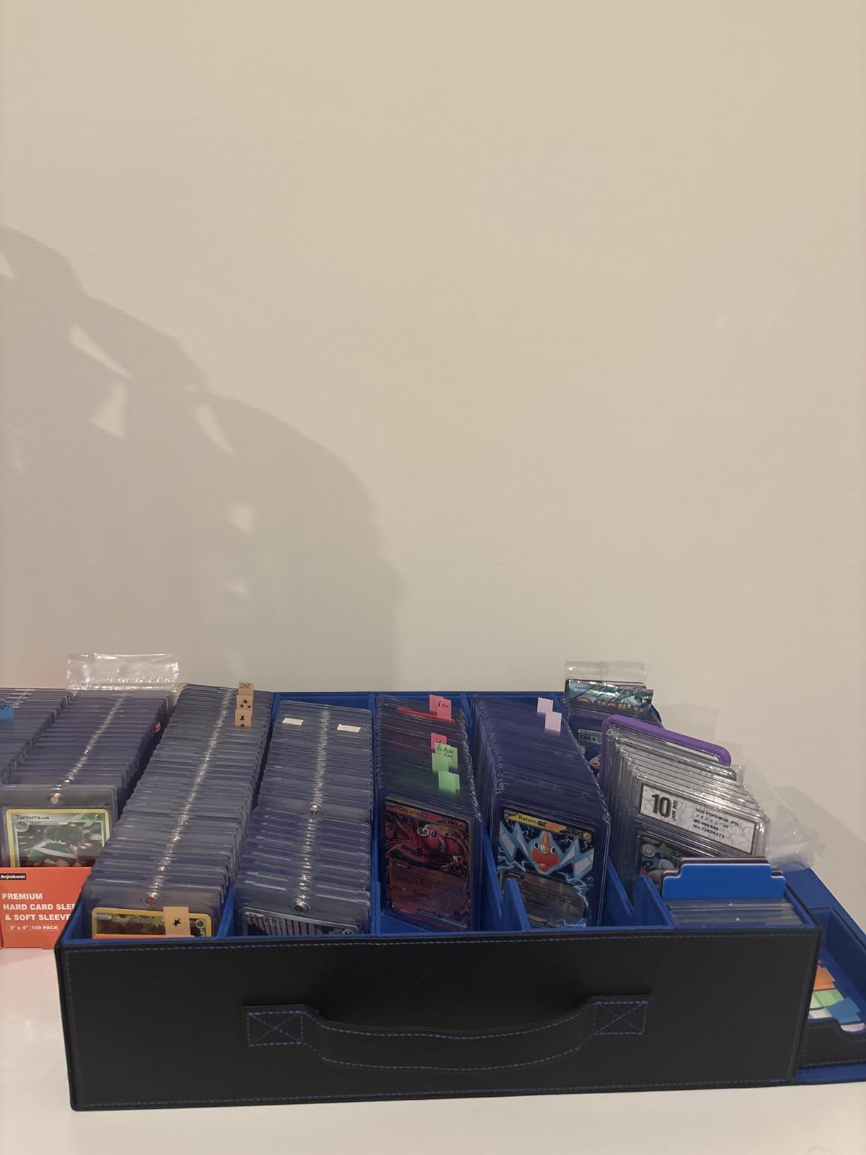 Gomyrod Card Storage Box 3200+ MTG Deck Box with 30 Colorful Divider, 4 Row Commander Trading Card Cases with Portable Handle & Display Windows, Fits for MTG/TCG/Magic Cards, Patented Design customer photo 1