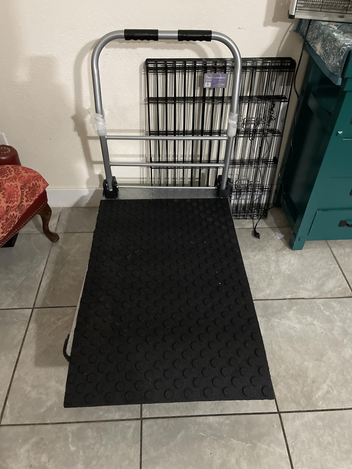 2200 lbs Capacity Foldable Push Cart Dolly | Moving Platform Hand Truck | Heavy Duty Space Saving Collapsible | Swivel Flat Bed Wagon customer photo 2