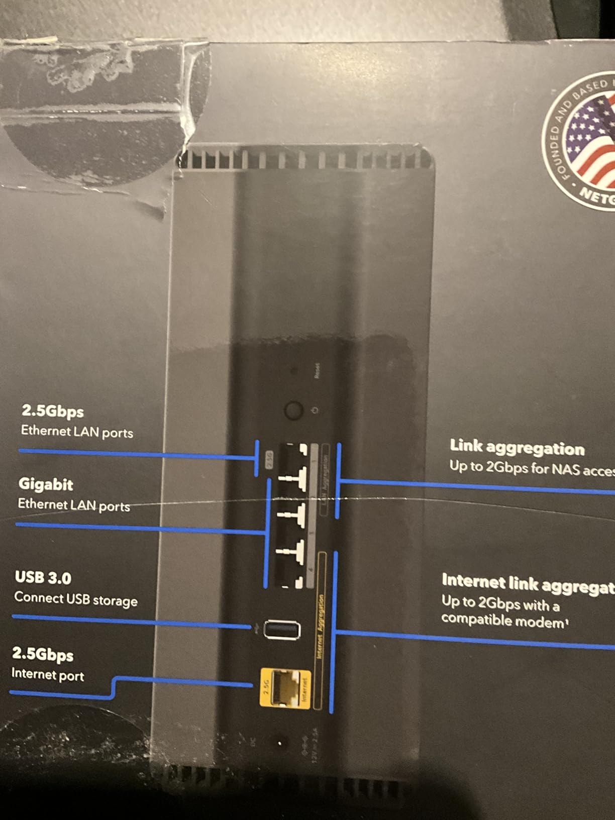 NETGEAR Nighthawk Dual-Band WiFi 7 Router (RS200) Router Only - BE6500 Wireless Speed (up to 6.5 Gbps) - Covers up to 2,500 sq. ft., 80 Devices - 2.5 Gig Internet Port - Free Expert Help customer photo 1