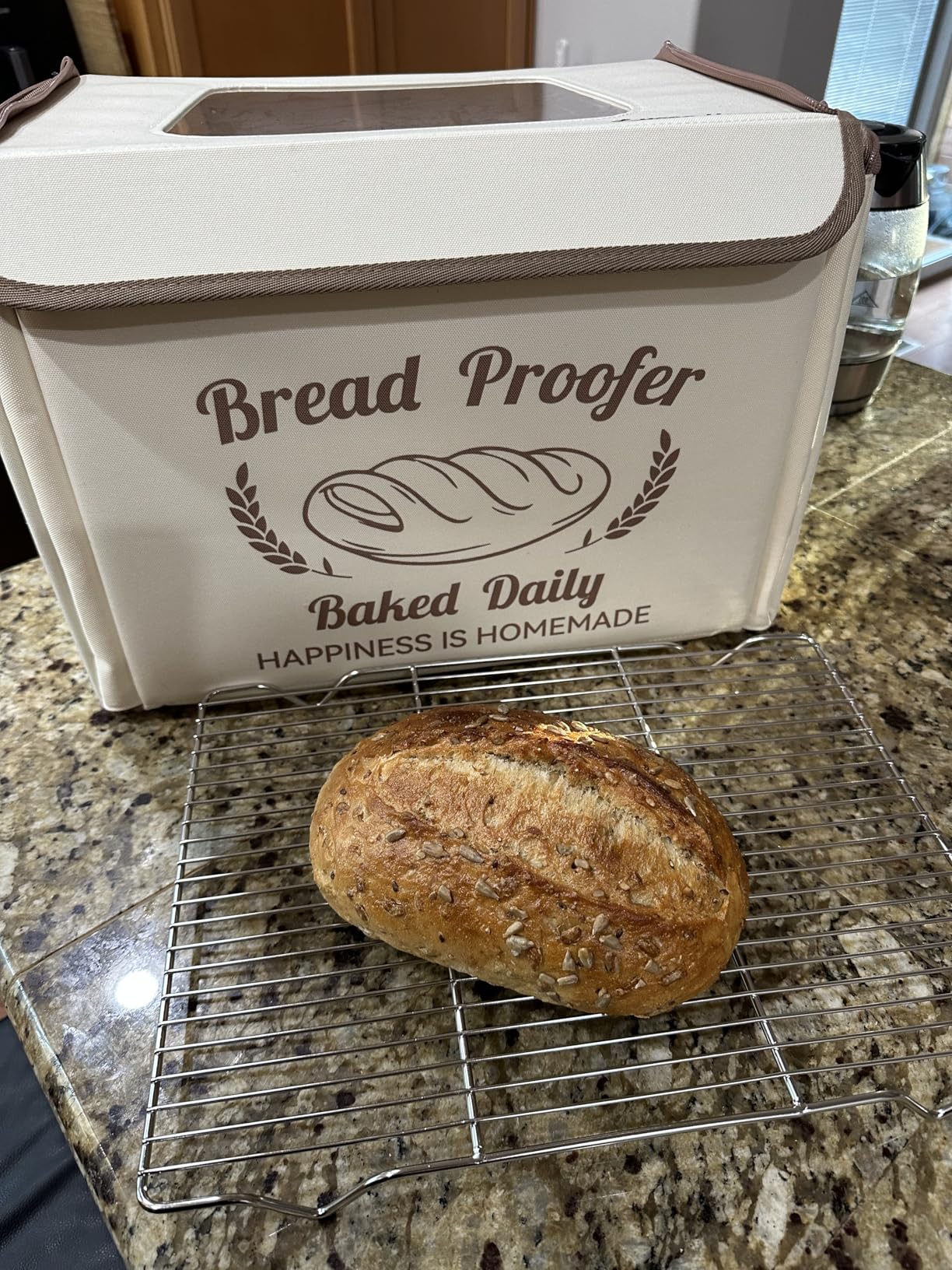 Folding Bread Proofing Box with 50-113°F Temp Control & 48H Timer customer photo 2