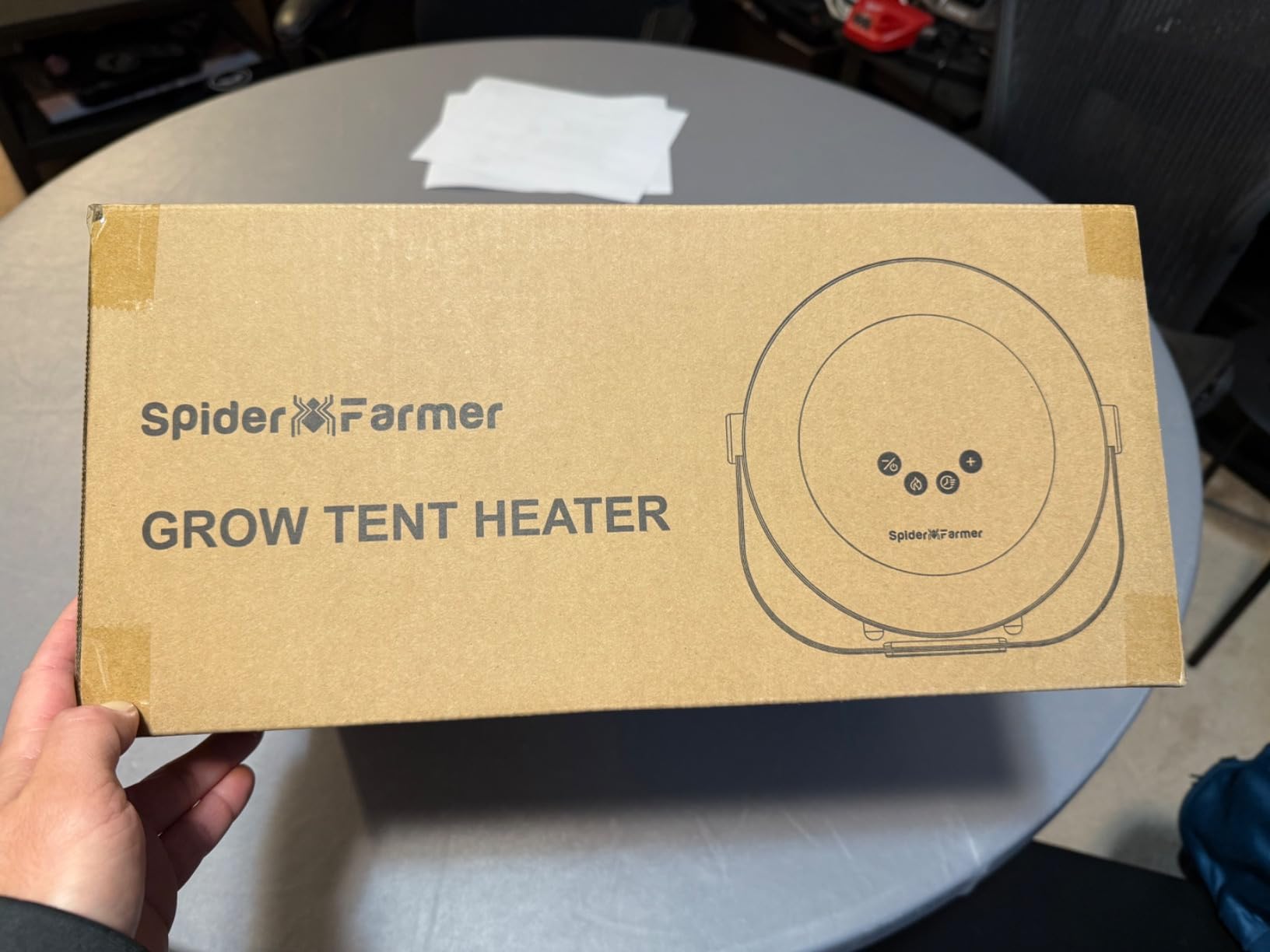 Spider Farmer Grow Tent Heater, 530W Portable Heater with Smart Temperature Control, 24H Timer, 10-Level PTC Heating & Extension Hose for Plant Rooms, Greenhouse, and Grow Tents customer photo 1