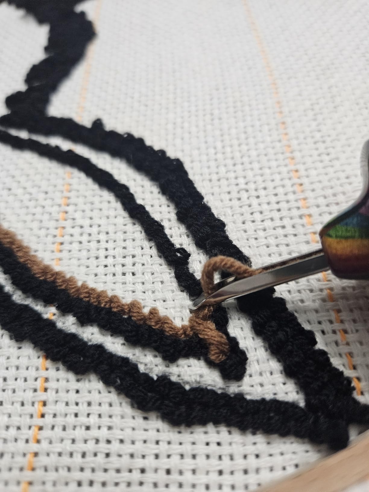 The Oxford Punch Needle Complete Set - 8 Sizes | Ergonomically Designed Colorful Symfonie Wood Handle | Electropolished Steel Tip | Ideal for Punch Needle Rug Hooking customer photo 2