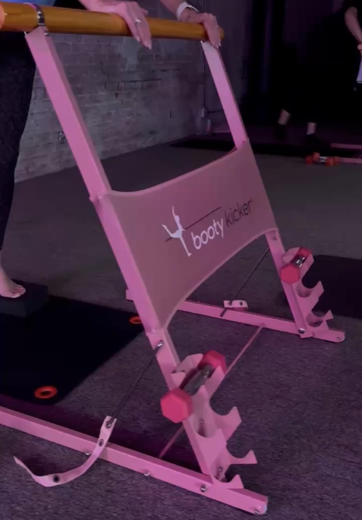 Portable Folding Exercise Bar for Barre, Balance and Ballet Home Workouts, Strong Freestanding Stable Design customer photo 1
