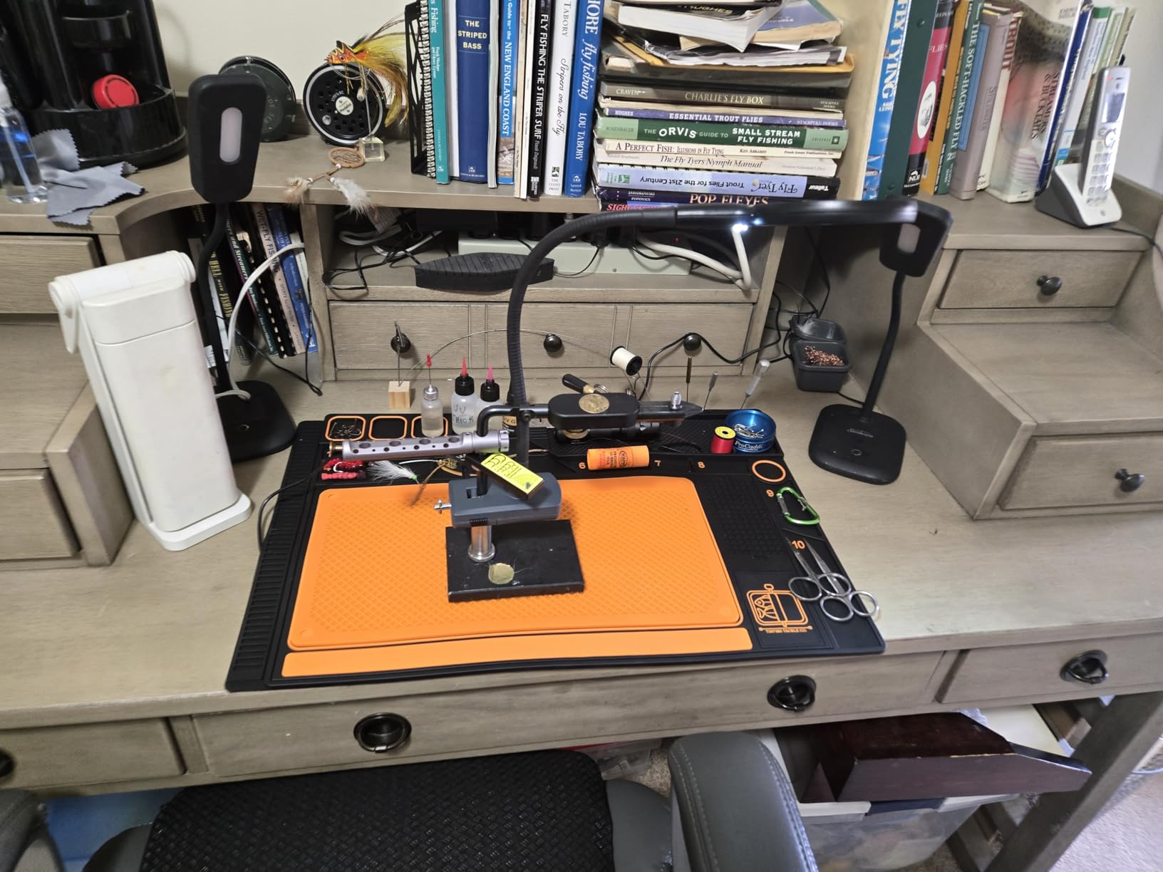 Tinfish Tackle Co. Fly Tying Mat | Fly Tying Material Organizer | Mat Only | No Fly Tying Vise or Tools customer photo 2