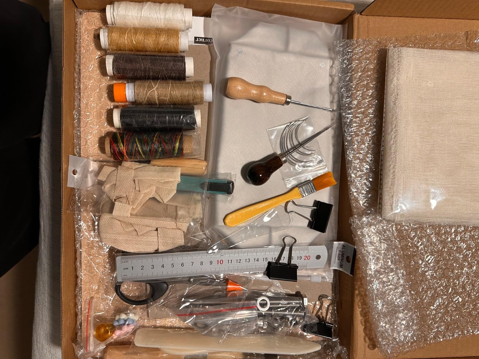 JUPEAN 45 Pcs Book Binding Kits, Bookbinding Kit Large Book Press 14.76