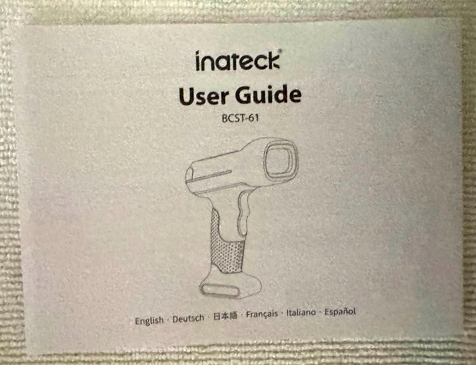 Inateck Industrial Barcode Scanner Wireless, 2D QR Code Scanner with Smart Charging Stand, IP67 Waterproof and Dustproof, Barcode Reader with 2600mAh Battery,Handscanner with App & SDK, BCST-75S customer photo 1
