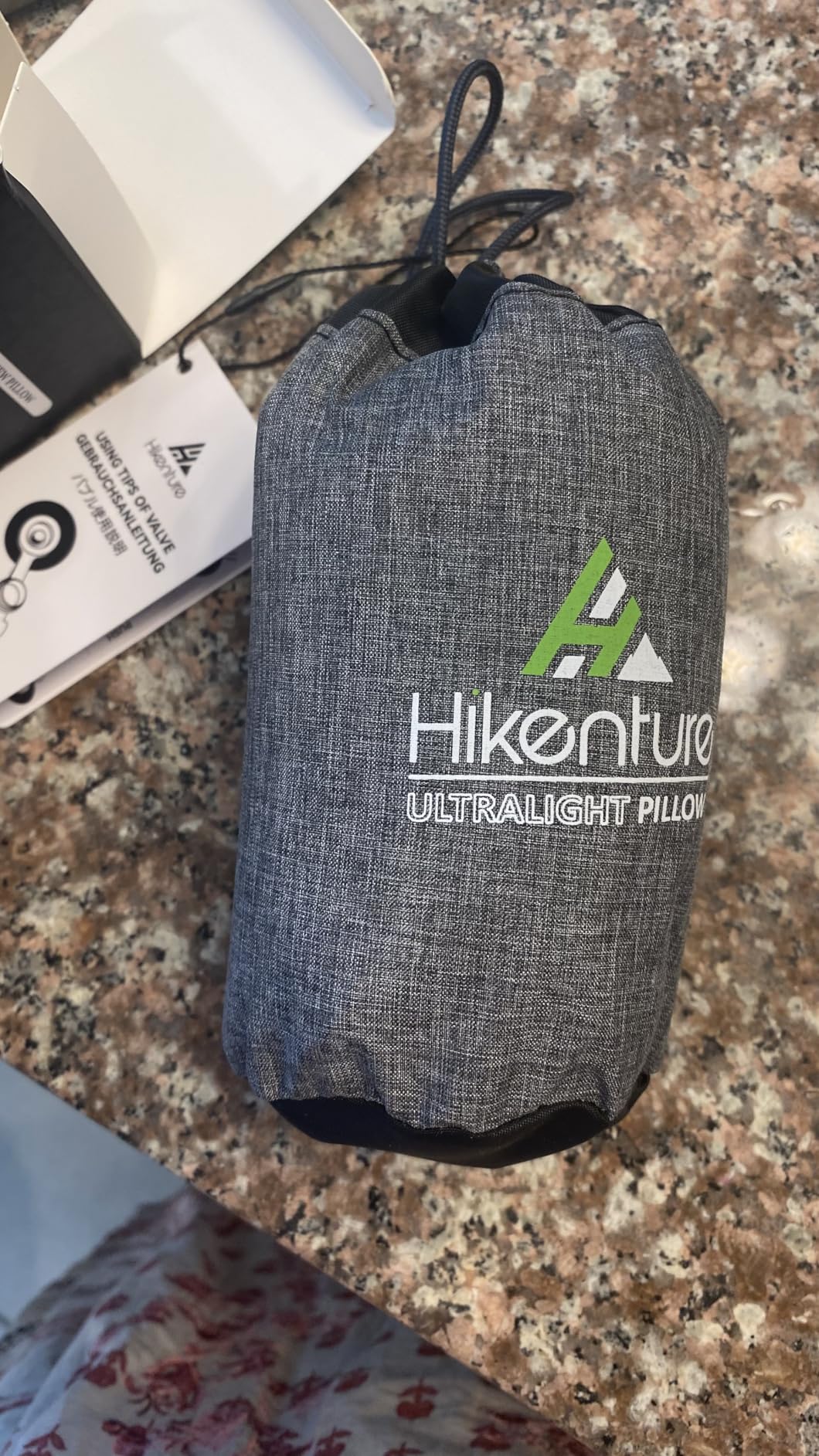 Hikenture Camping Pillow Ultralight, Inflatable Pillows with Removable Cover, Compact Portable Backpacking Pillow, Ergonomic Blow Up Camp Pillows, Washable Air Pillow for Hiking, Beach (Blue) customer photo 1