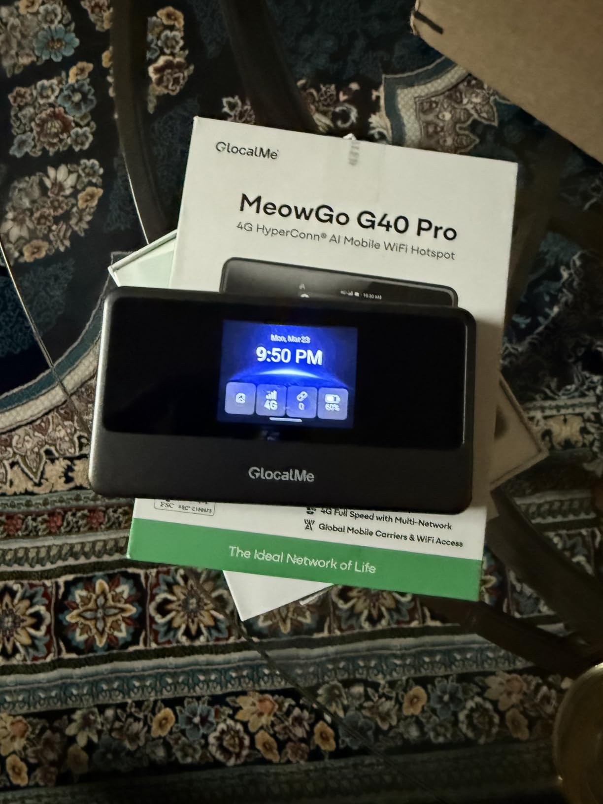 GlocalMe Numen Air 5G Hotspot with 50GB US/CA/MX Data 90Days, Portable WiFi Hotspot for Travel, Ultra High Speed Mobile Hotspot Device with Touch Screen, No SIM Card Required, 16 Connected Devices customer photo 2