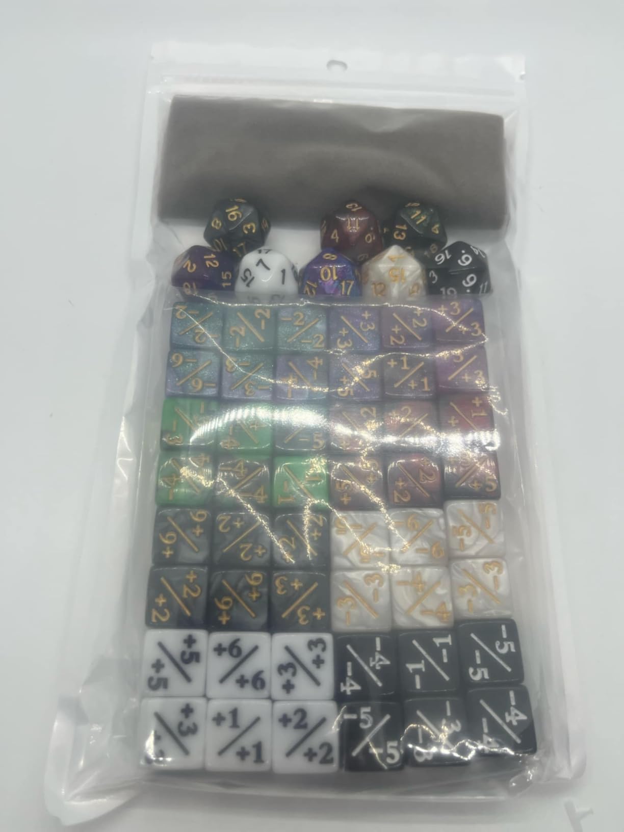 56 Pieces MTG Counter Dice Set in 8 Colors, 48 Pieces Life Counters + Spindown Dice for Magic The Gathering customer photo 1