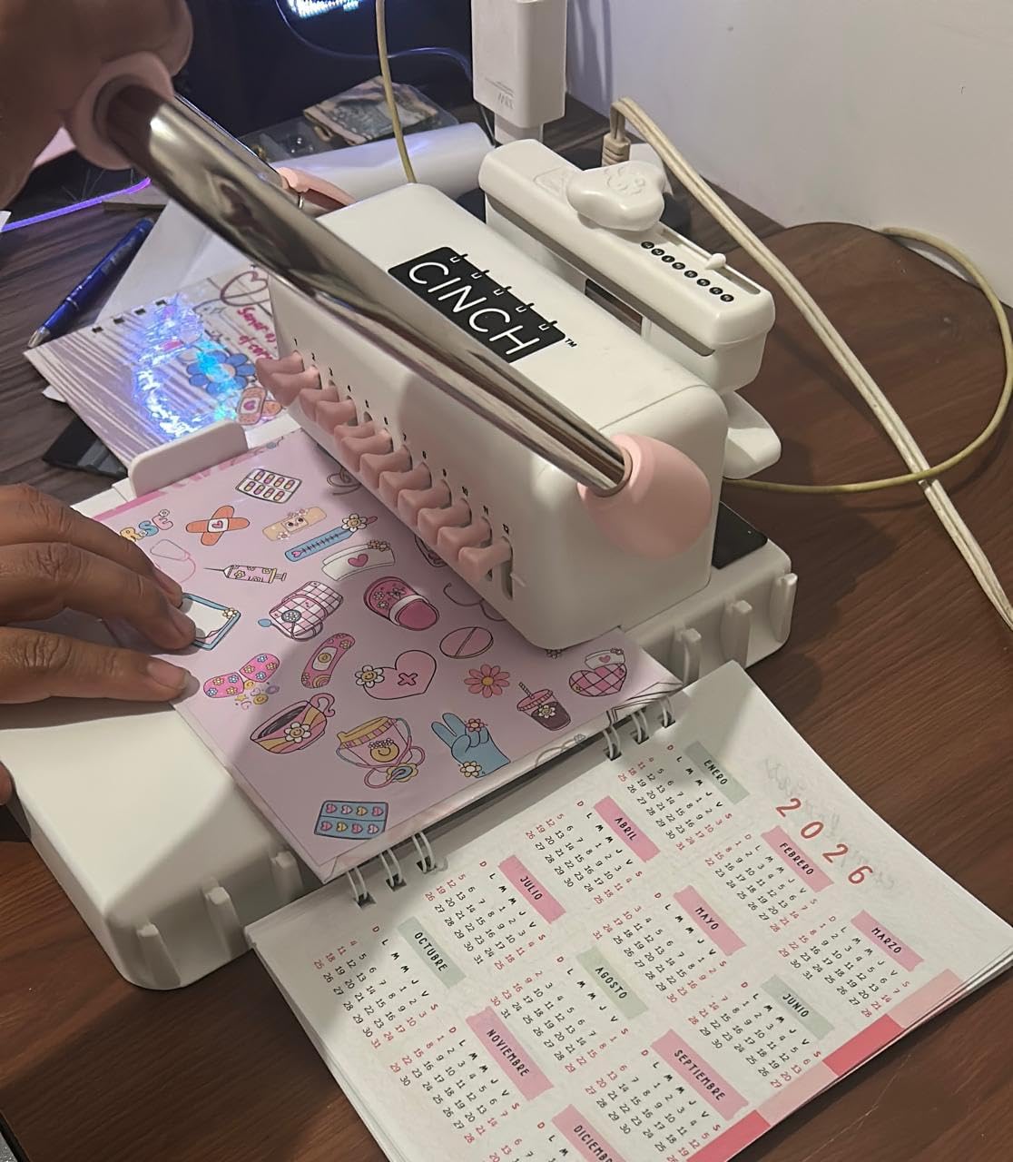 We R Memory Keepers Universal Cinch Book Binding Machine, Spiral Binding, Wire Binding, Book Binder Machine for Bookbinding, Book Making, Spiral Notebook Maker, and Binding Kits customer photo 1