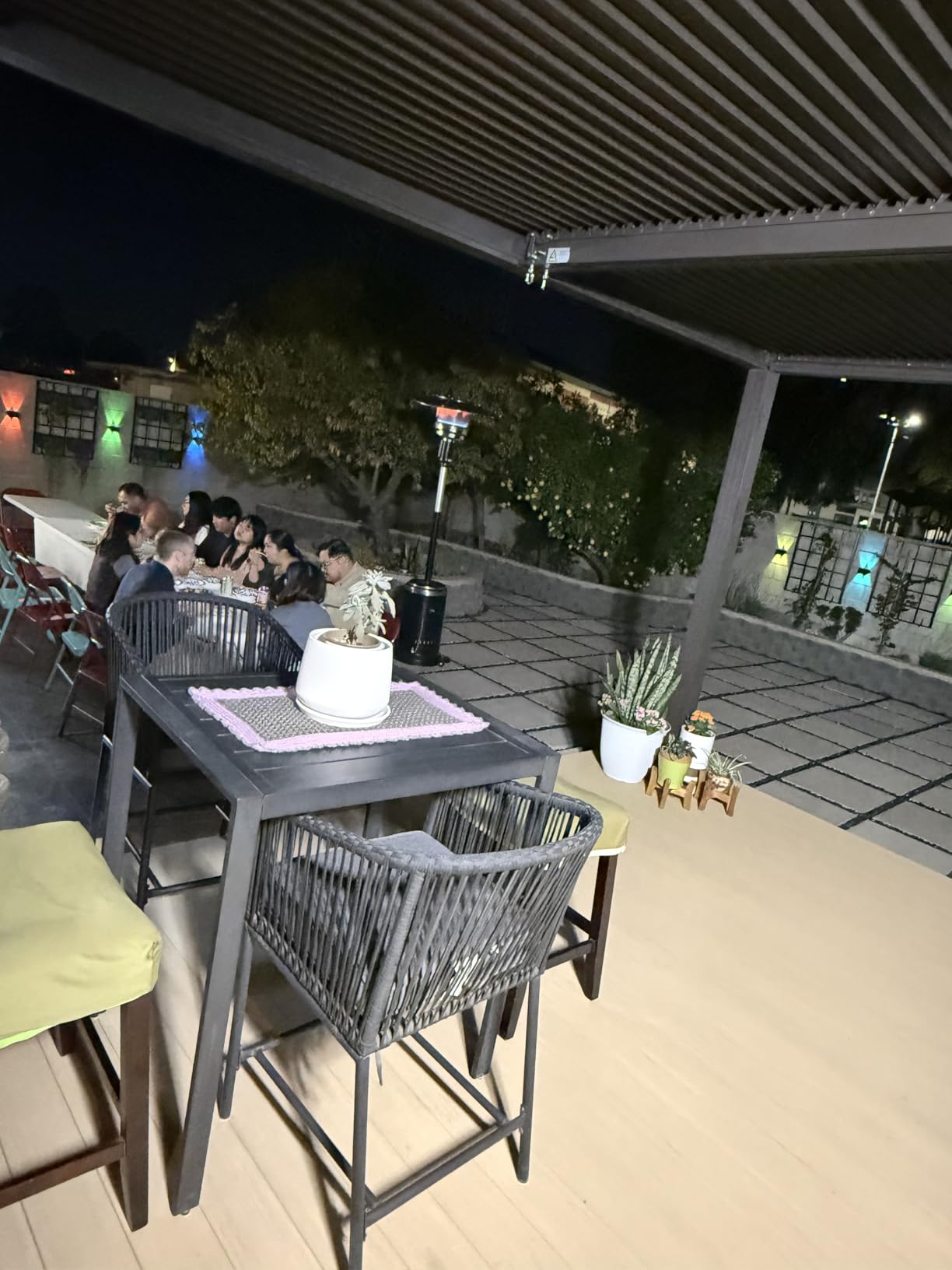 PURPLE LEAF Louvered Pergola 10' x 16' Outdoor Hardtop Gazebo Sun Shade with Adjustable Canopy Patio Aluminum Retractable Roof for Outside Deck Backyard Pavilion Bronze customer photo 2