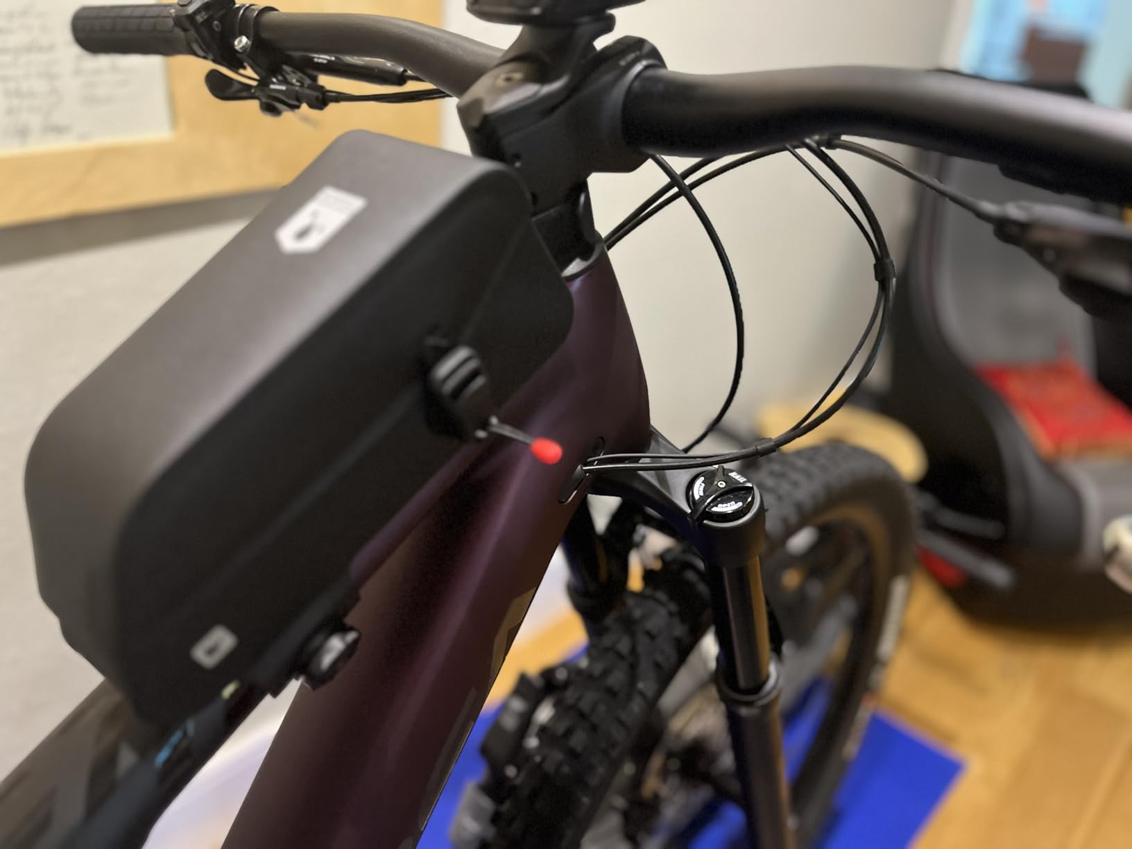 Rhinowalk Bike Top Tube Bag Bike Frame Bag Fully Waterproof and Stable Bicycle Frame Bag Professional Cycling Accessories for Mountain Road Bike customer photo 1