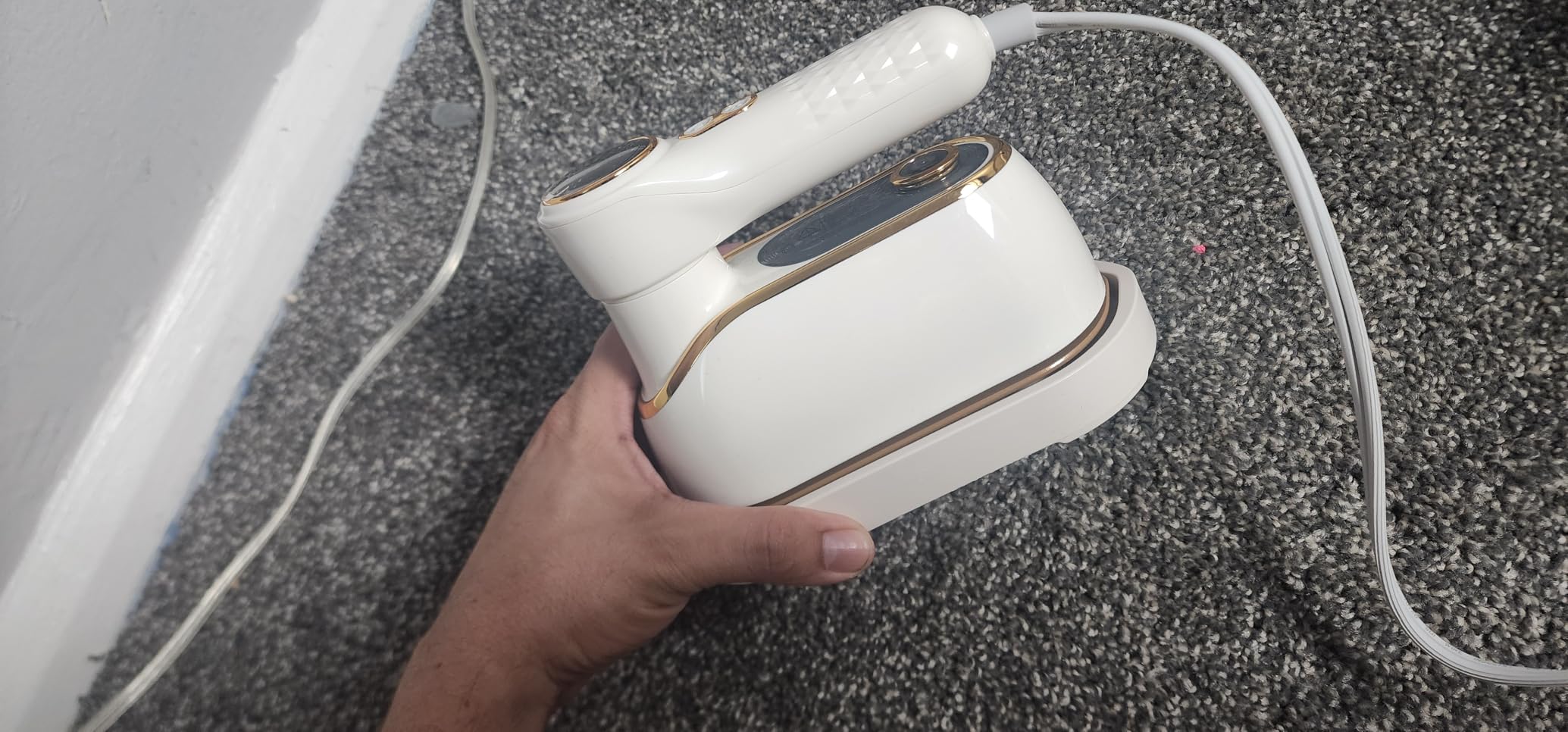 NIASSO Portable Travel Steamer, 1200W Handheld Fabric Steamer for Clothes, 4 Modes with LCD Display, Powerful Wrinkle Remover for Home & Travel, 150ml Water Tank, 10S Fast Heat-Up, 180 Swivel Handle customer photo 2