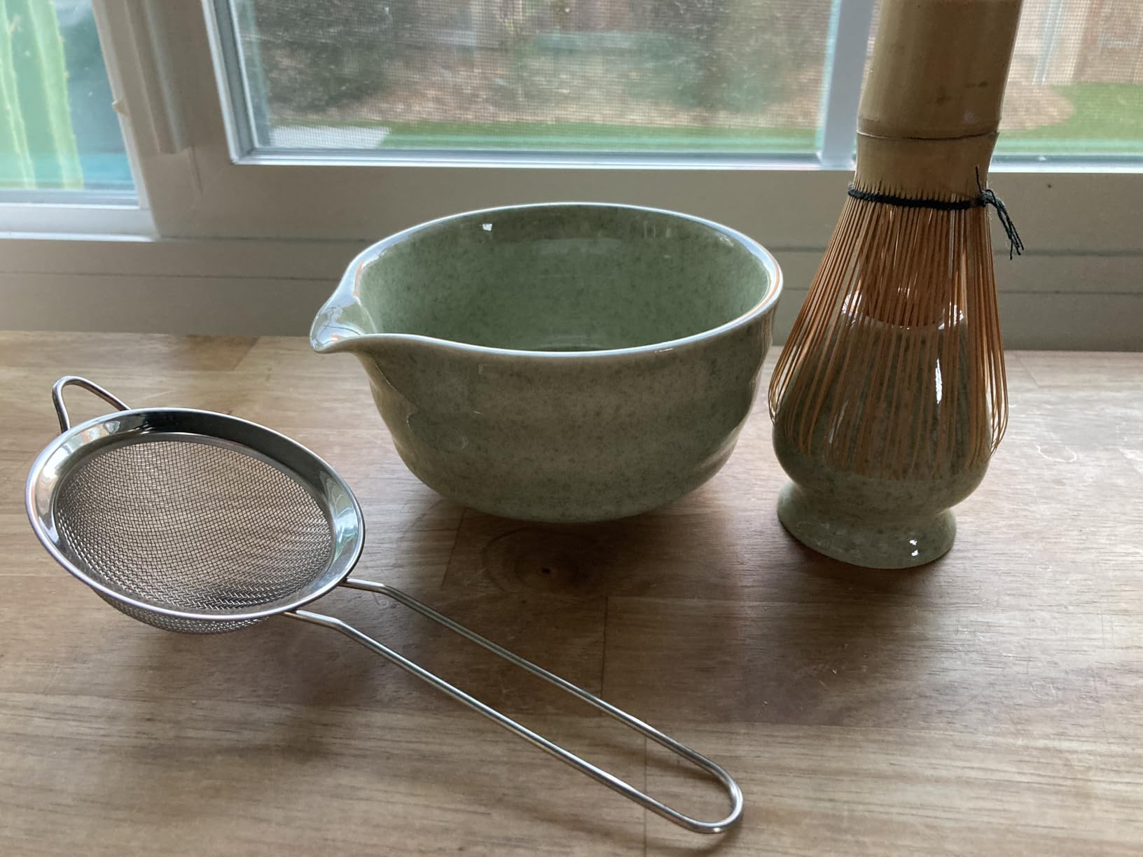 Matcha Whisk Set - Premium Complete Ceremonial Grade Matcha Set with Bamboo Whisk, Matcha Bowl with Spout, Scoop, Sifter & Holder - Authentic Japanese Tea Kit for Traditional Tea Preparation customer photo 1