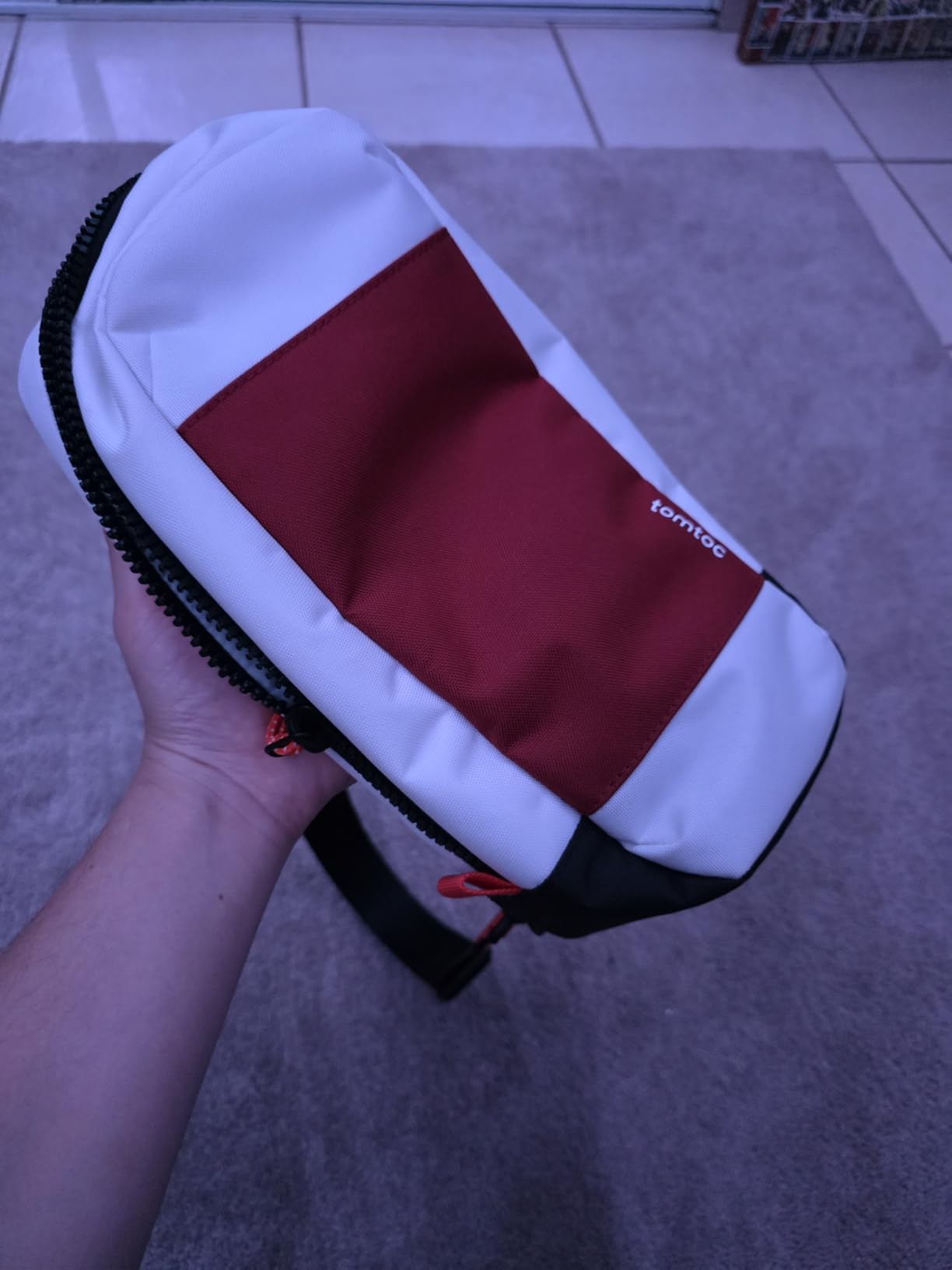 tomtoc Sling Crossbody Bag for Nintendo Switch 2, Protective Travel Chest Carrying Gaming Pouch with 8 Game Cartridges Slots customer photo 2
