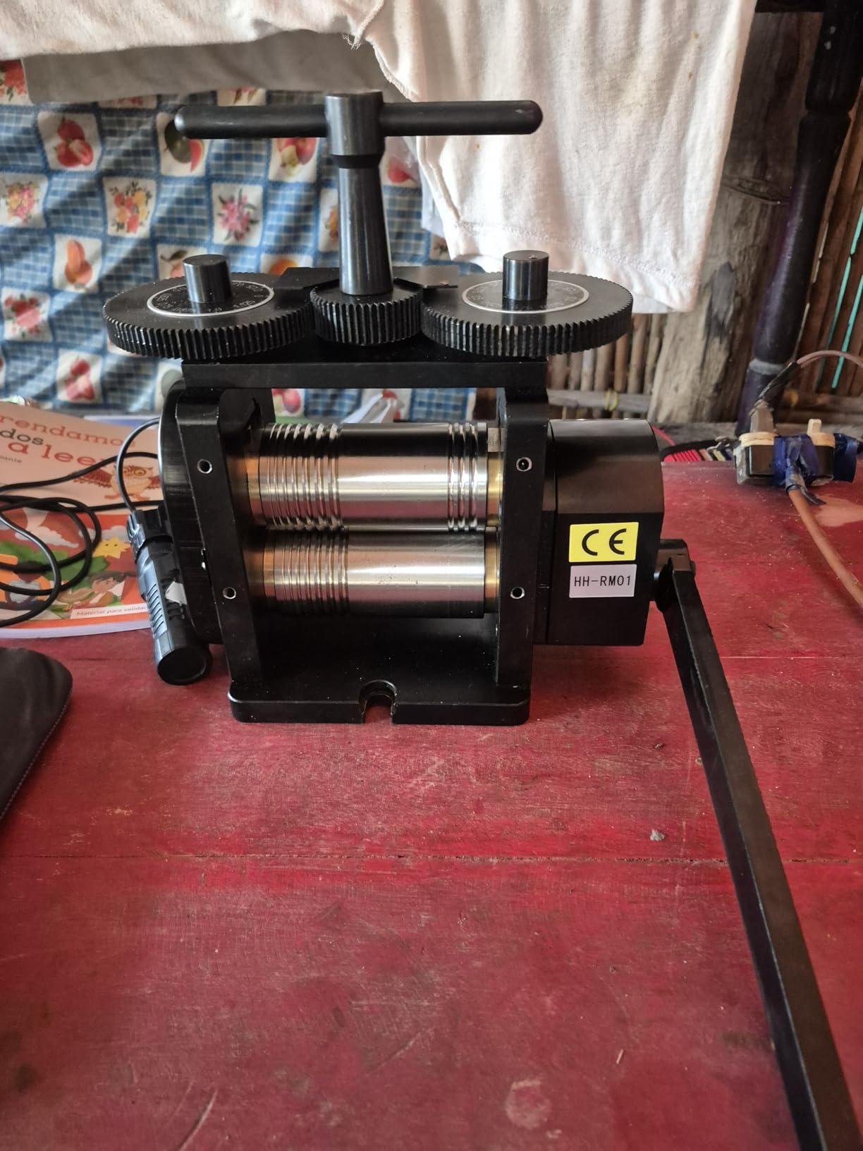 Lakimi Black 130MM Rolling Mill Machine - Flat Metal Jewelry Engraving Tool for Ring Making customer photo 1