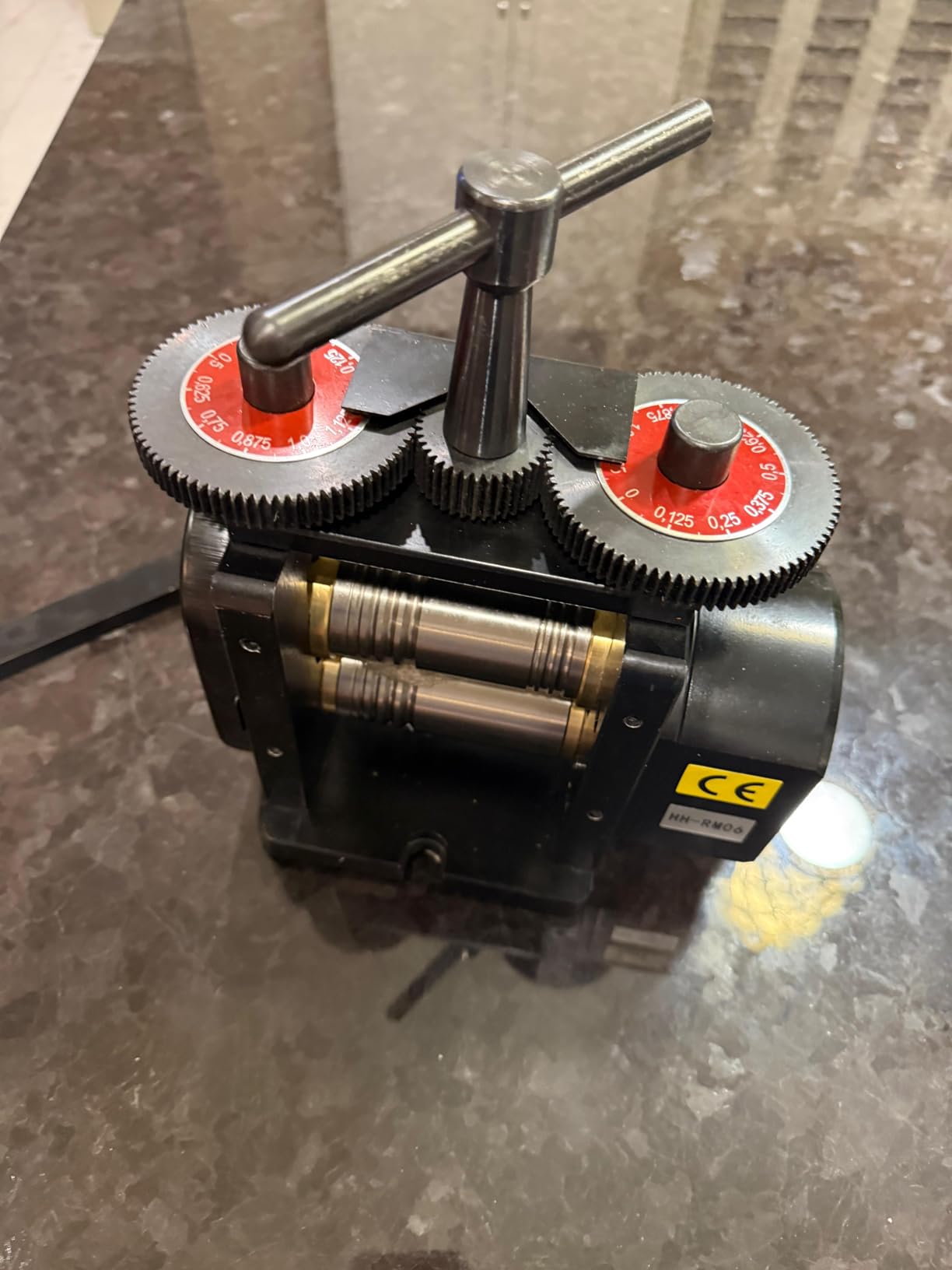 Lakimi Black 130MM Rolling Mill Machine - Flat Metal Jewelry Engraving Tool for Ring Making customer photo 2
