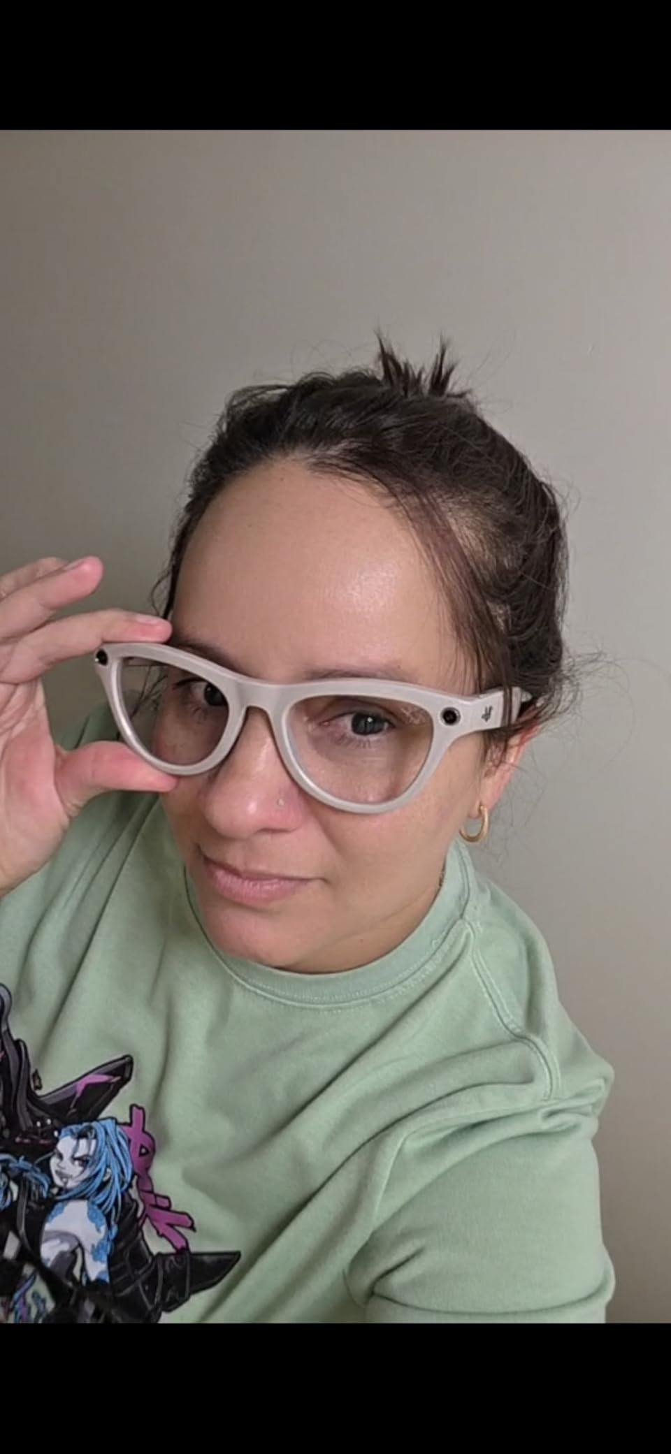 Ray-Ban Meta (Gen 1), Skyler, Shiny Chalky Grey | Smart AI Glasses for Men, Women - 12 MP Camera, Open-Ear Speakers, Video Recording, Bluetooth - Transitions Sapphire Lenses - Wearable Technology customer photo 1