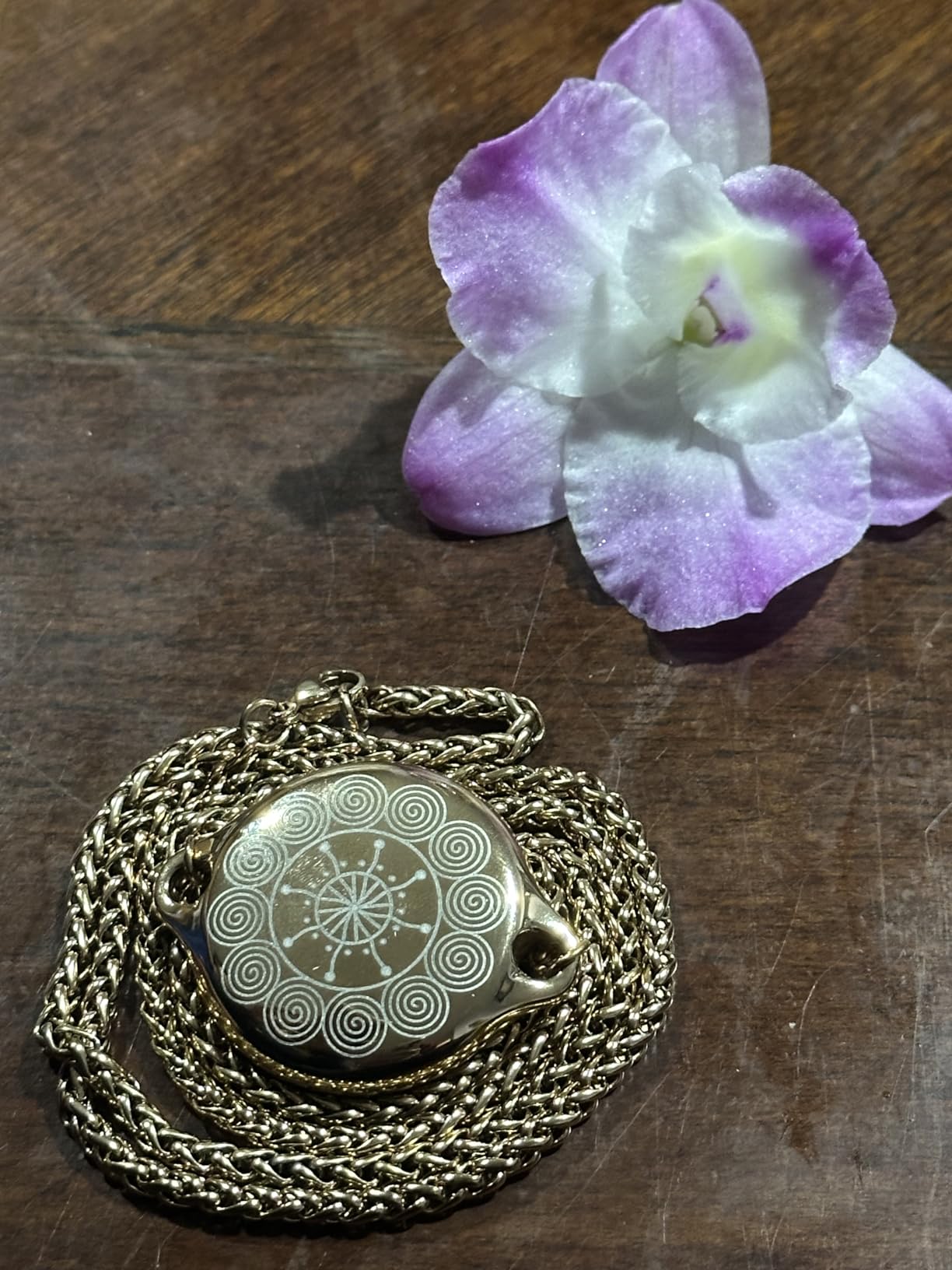 ResQ Jewelry, Shakti Smart Bluetooth Safety Necklace, Discreet Wearable Safety Device - GPS Location Tracking, Audio Recording, One Touch Activation (Rosegold) customer photo 2