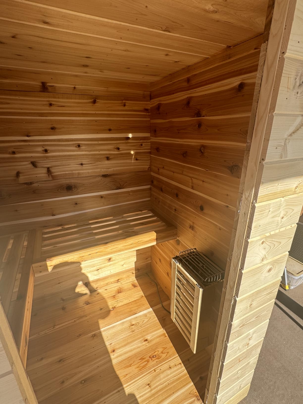 2KW 110V Sauna Heater with Plug, Electric Sauna Heater, 3h Timer for Small Sauna Rooms (100 Cu.Ft.), Dry Sauna Heater, No Wiring Needed Sauna Stove customer photo 2