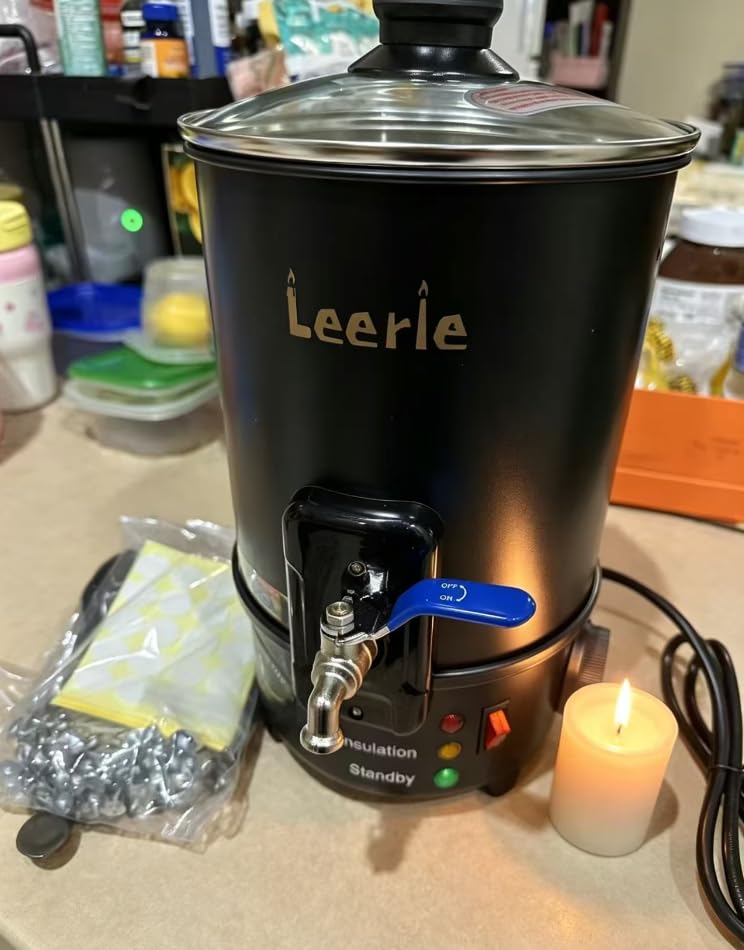 Leerie M4 8Lbs Wax Melter for Candle Making - Heating Core Brass Spout & Temp Control, No Clog, Easy to Clean - Electric Wax Melting Pot for DIY Candle Makers & Beginners customer photo 1