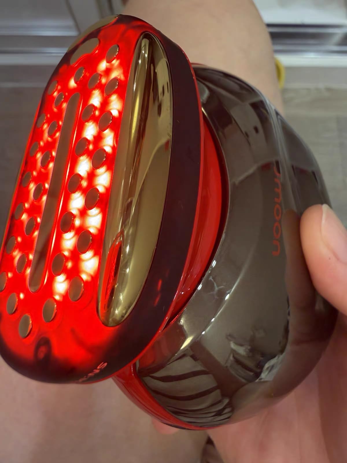 JMOON by Ulike Microcurrent Facial Device, Red Light Therapy for Face, Medical-Grade Anti-Aging Machine, 4 Modes & 5 Energy Levels for Face Lift, Better for Smile Lines, Eyes, Forehead, (Brush Set) customer photo 1