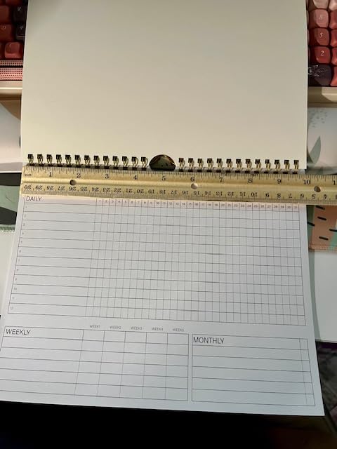 Habit Tracker Calendar,12 Monthly Habit Tracker Journal with Spiral Binding,Undated Weekly Monthly Planner to Boost Productivity&Self Improvement,8