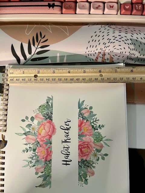 Habit Tracker Calendar,12 Monthly Habit Tracker Journal with Spiral Binding,Undated Weekly Monthly Planner to Boost Productivity&Self Improvement,8